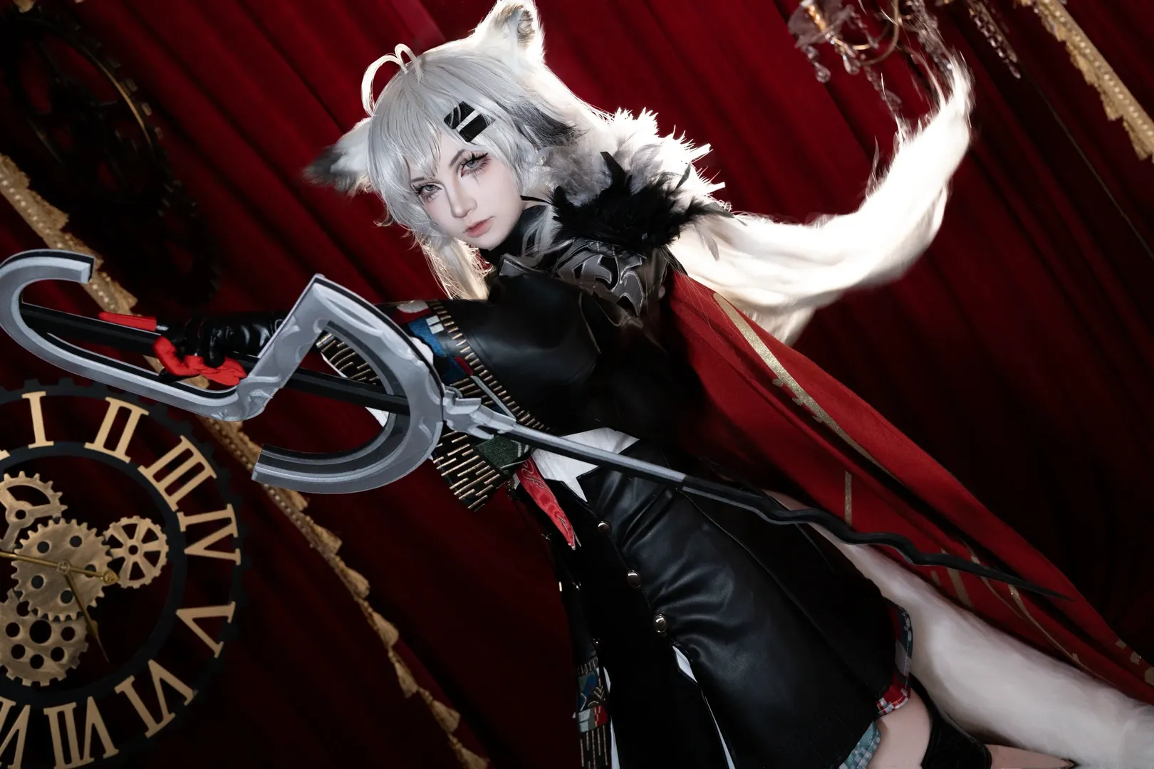 明日方舟, 拉普兰德cos, 二次元cos, cosplay穿搭, 黑丝穿搭