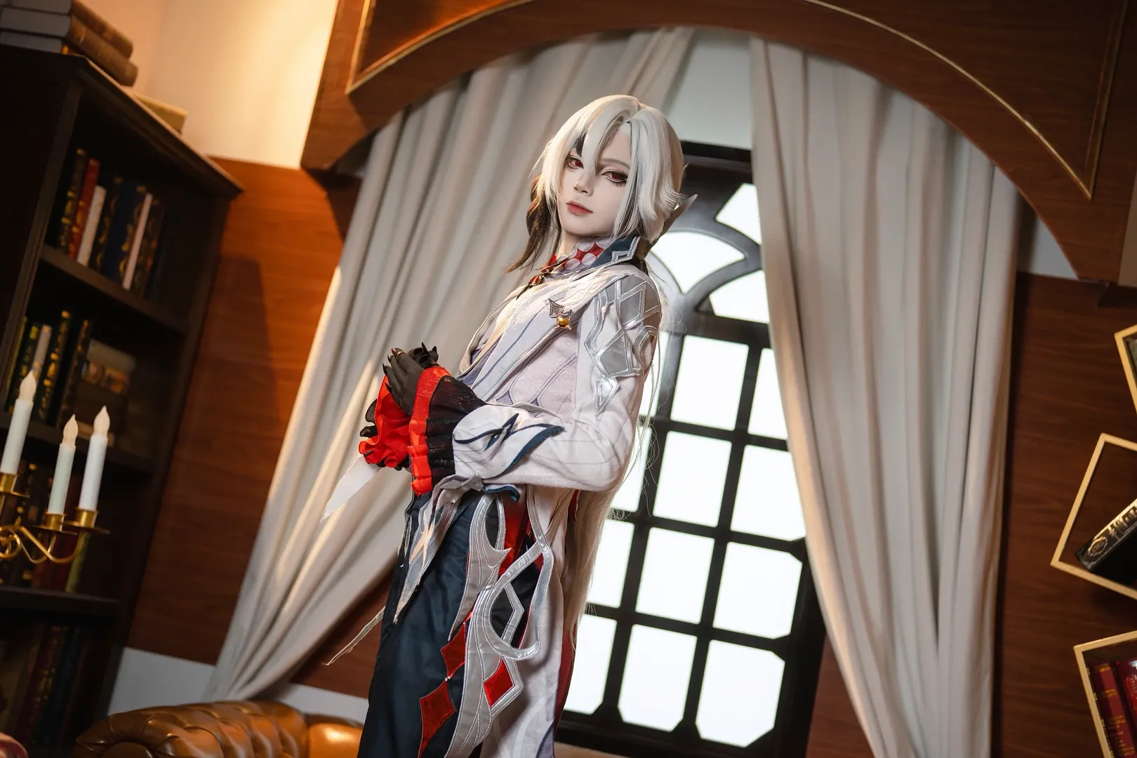 原神, コスプレ撮影, コスプレ撮影, アルレッキーノ コスプレ, ファデュイ 召使 - 2枚目