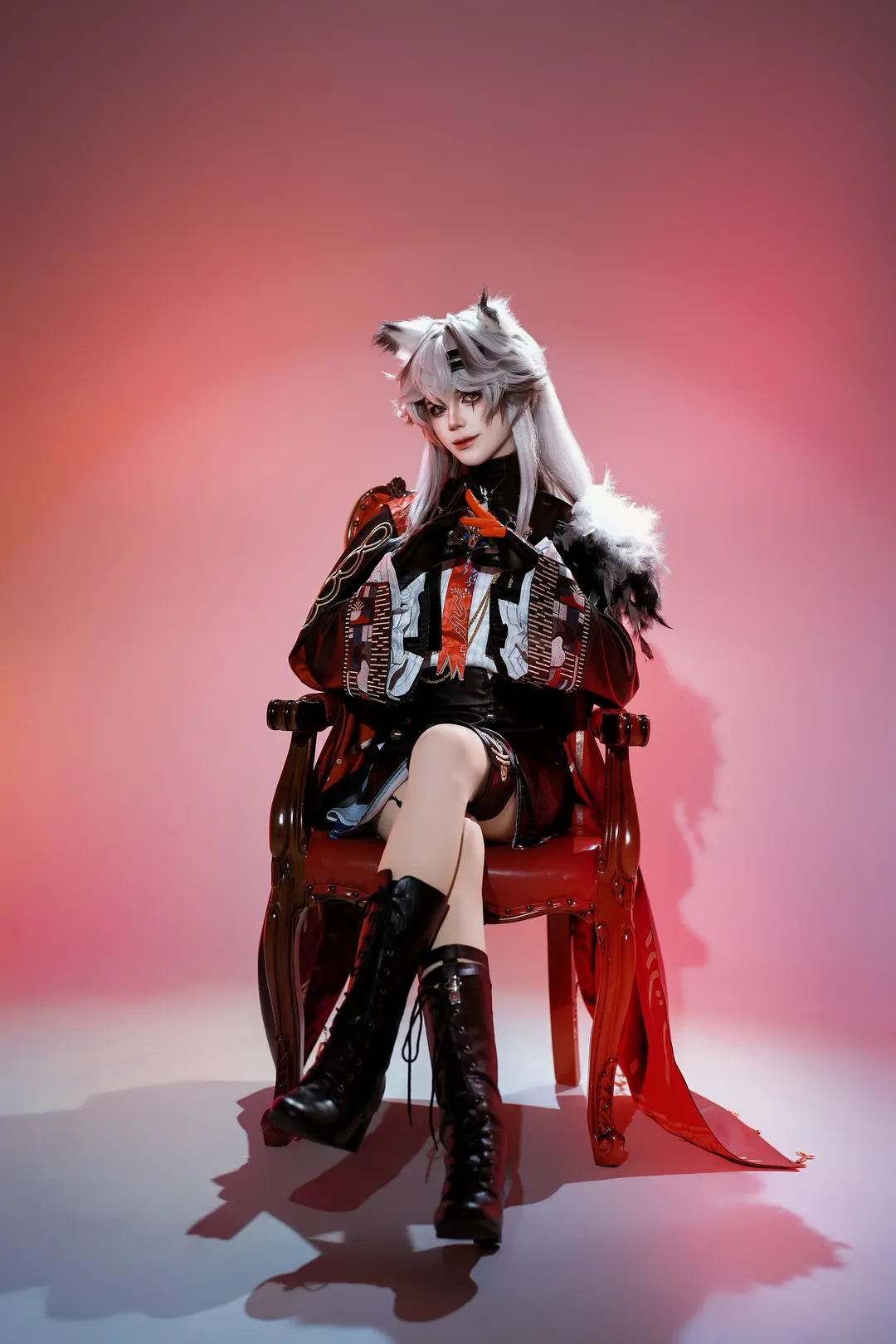 cosplay, 明日方舟, 荒芜拉普兰德cos, 暗黑风, 长靴