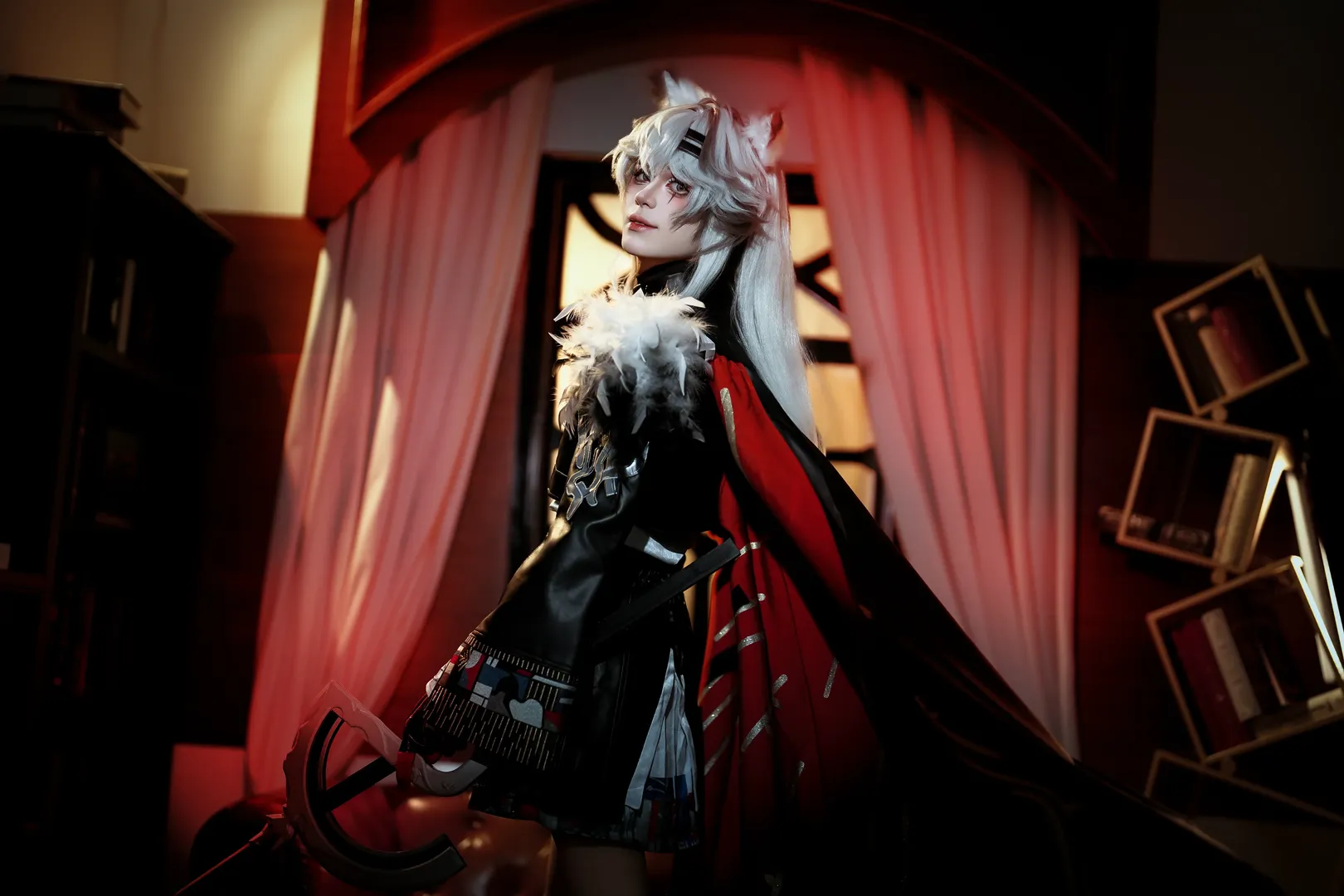 cosplay, 明日方舟, 荒芜拉普兰德cos, 暗黑风, 长靴 - 第3张