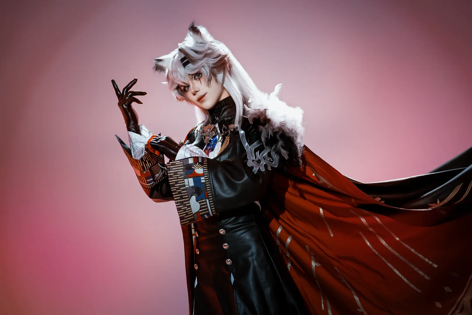 cosplay, 明日方舟, 荒芜拉普兰德cos, 暗黑风, 长靴 - 第4张