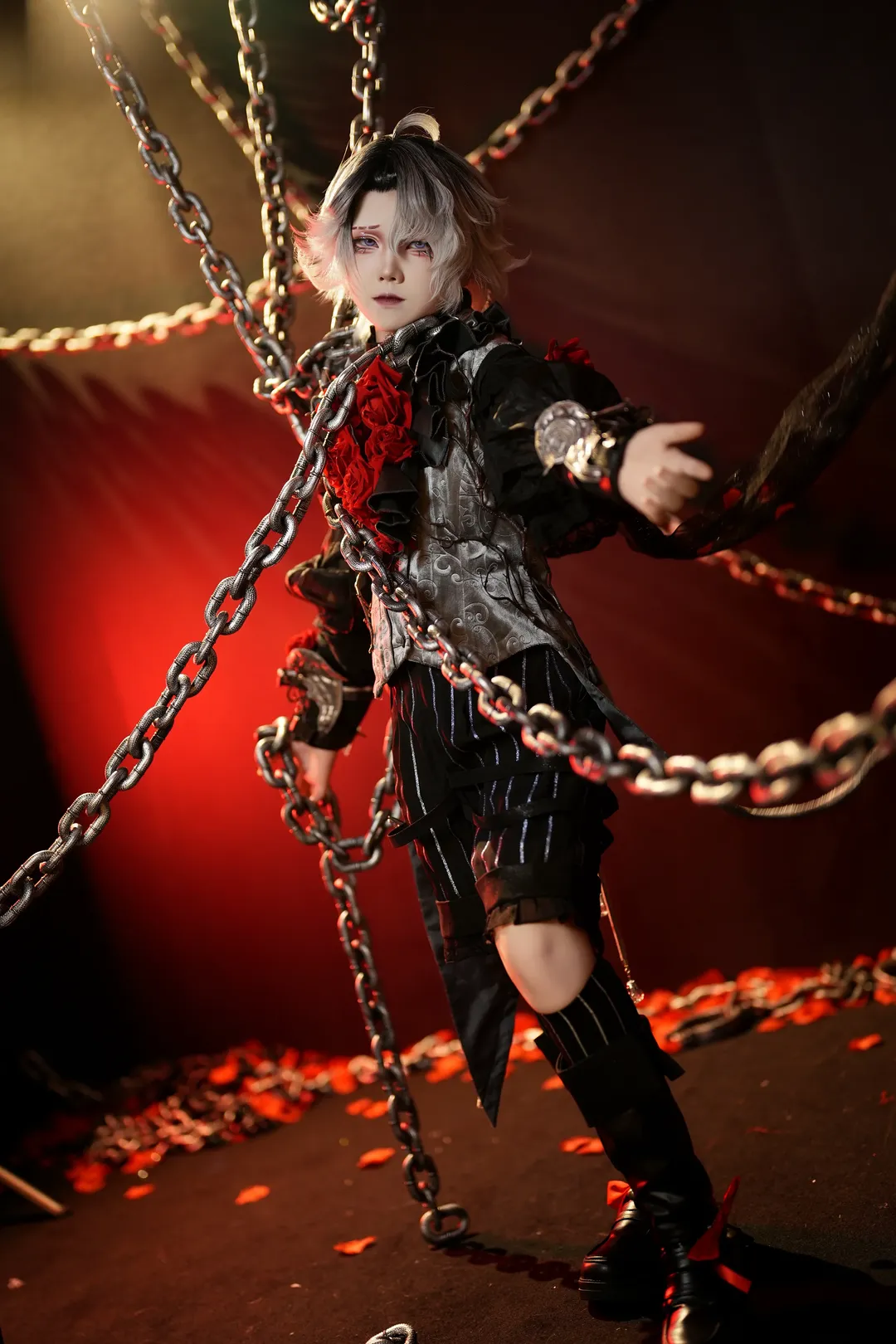 第五人格, 哥特风cosplay, 黑丝穿搭, 心理学家cos, 病患cos - 第1张