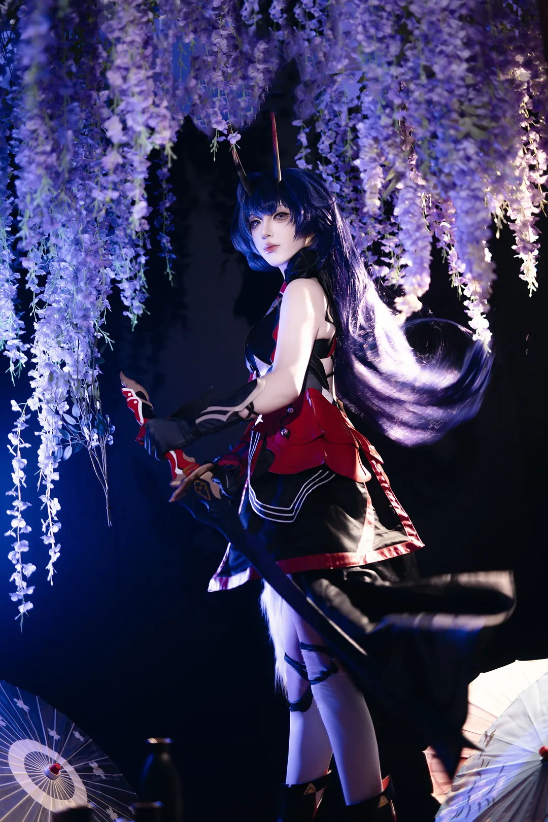 角色扮演, cosplay, 雷之律者cos, 丝袜, 兽尾 - 第1张
