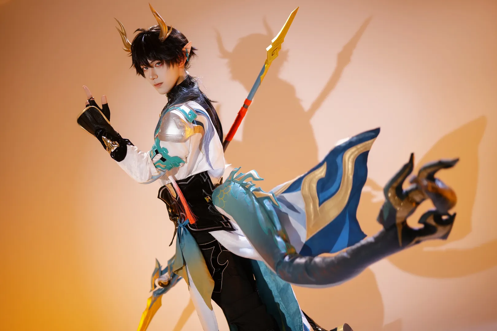 崩坏星穹铁道, Cosplay摄影, 国风造型, 丹恒腾荒cos, 仙舟龙尊 - 第1张