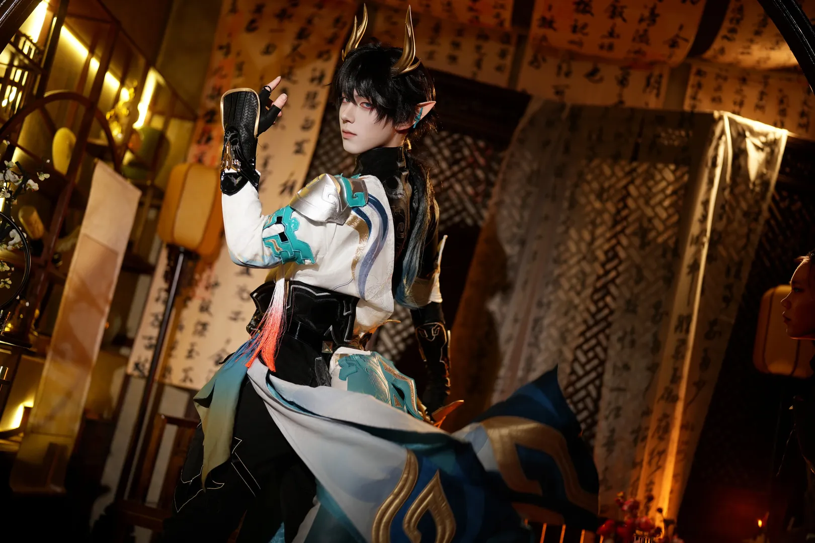 崩坏星穹铁道, Cosplay摄影, 国风造型, 丹恒腾荒cos, 仙舟龙尊 - 第3张