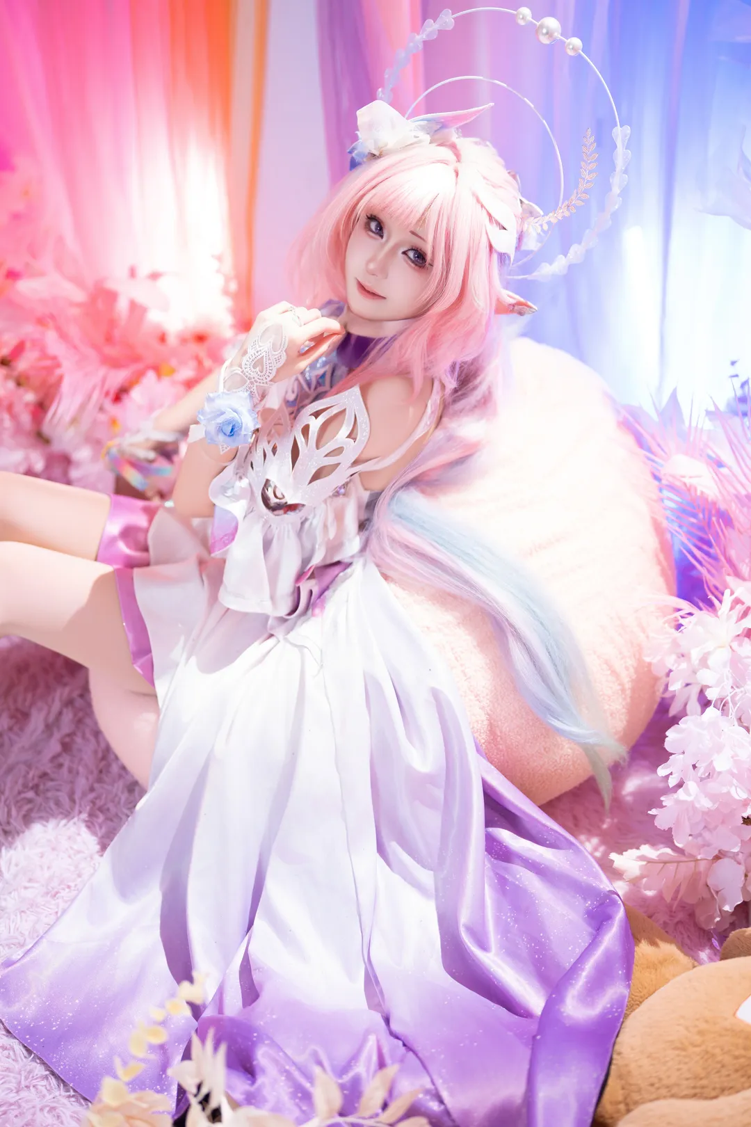 崩壊：スターレイル, エルフ耳, コスプレ撮影, キュレネコスプレ, 幻想的な完成写真