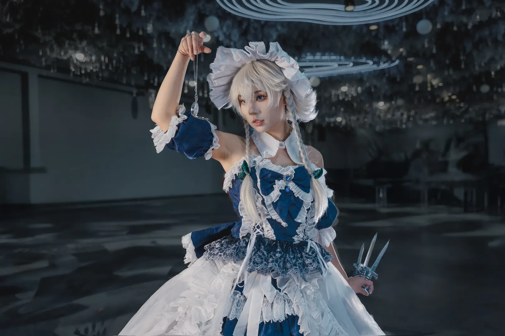 東方Project, イベント写真, 十六夜咲夜 コスプレ, 黒タイツ コーデ, 綿陽コスプレ