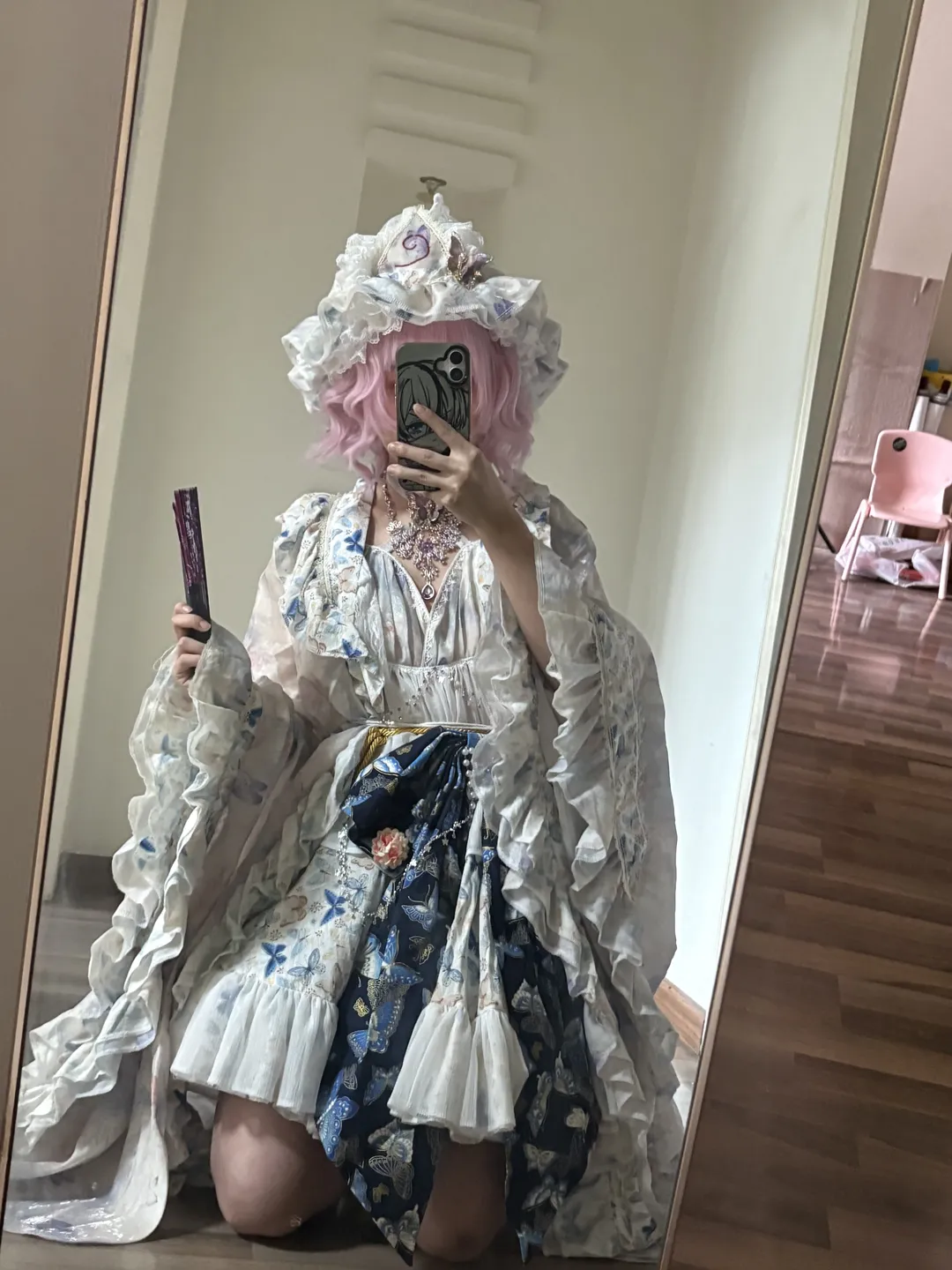 东方project, 西行寺幽幽子cos, 白丝穿搭, cosplay穿搭, 中华风Lolita - 第2张