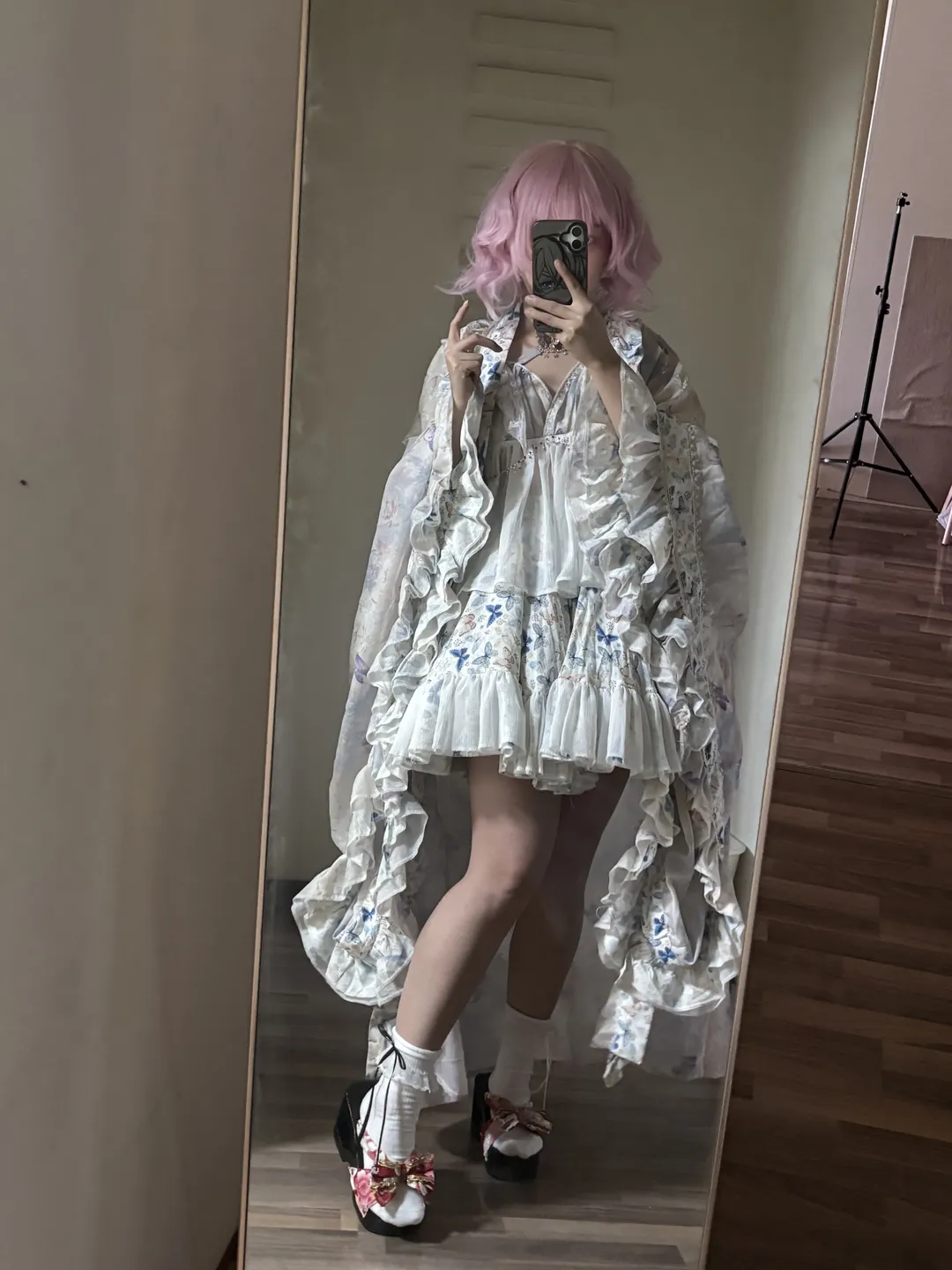 东方project, 西行寺幽幽子cos, 白丝穿搭, cosplay穿搭, 中华风Lolita - 第5张