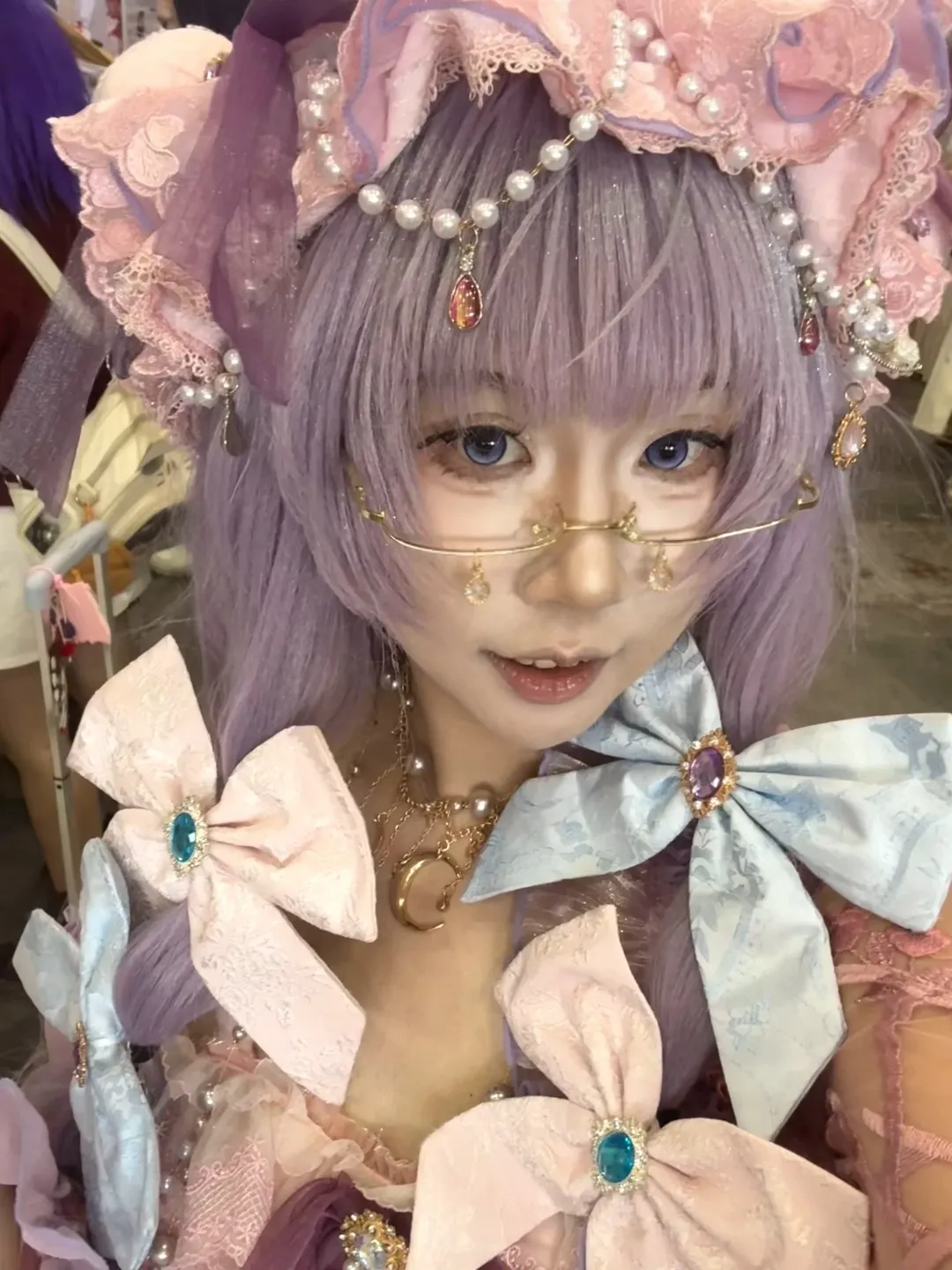 漫展返图, 帕秋莉cos, cosplay摄影, 紫发cosplay, 成都cd30 - 第1张