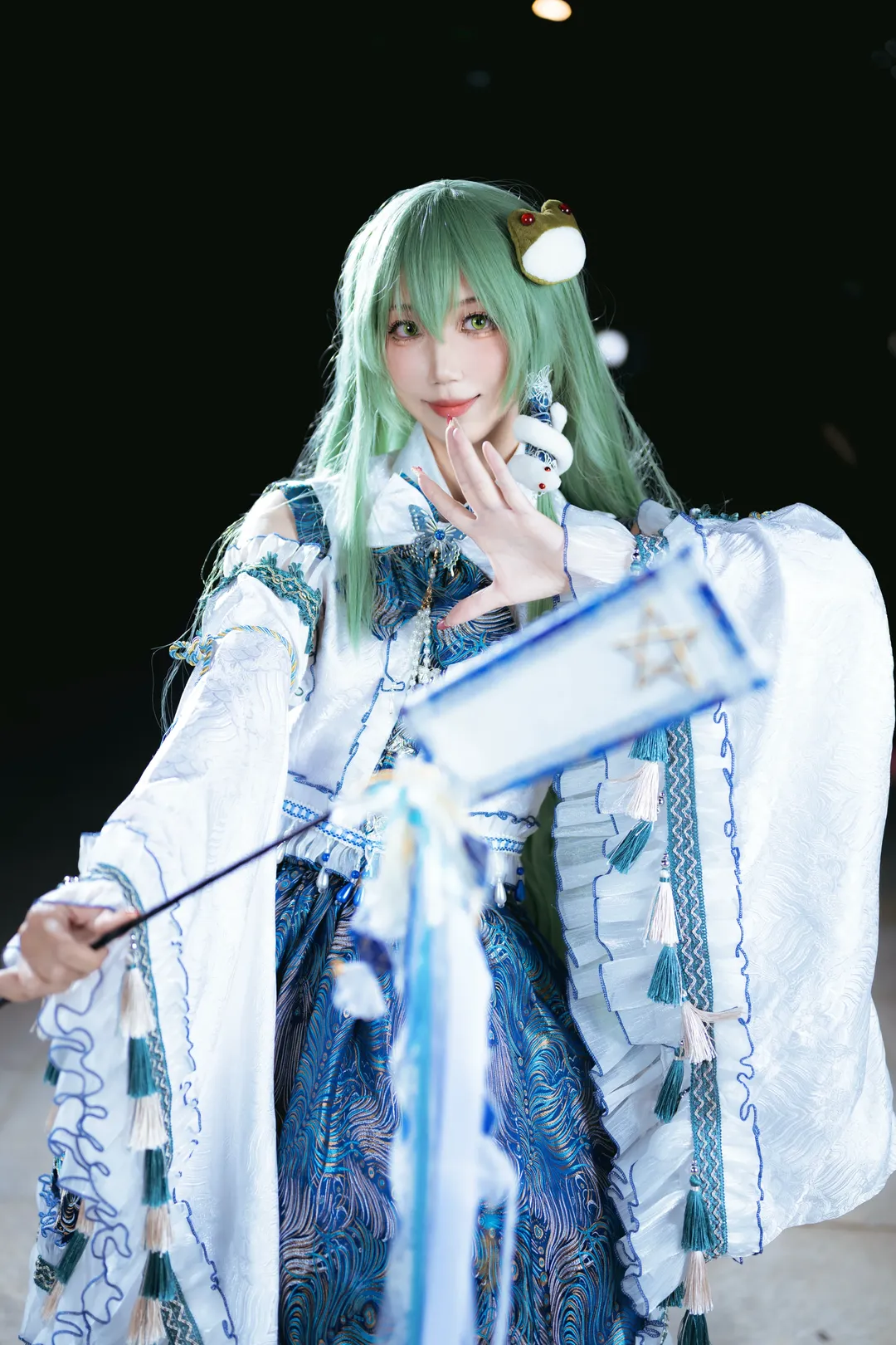 コスプレ, 東方Project, 東風谷早苗 コスプレ, 白ニーソコーデ, 成都OiOiアニメコンベンション - 2枚目