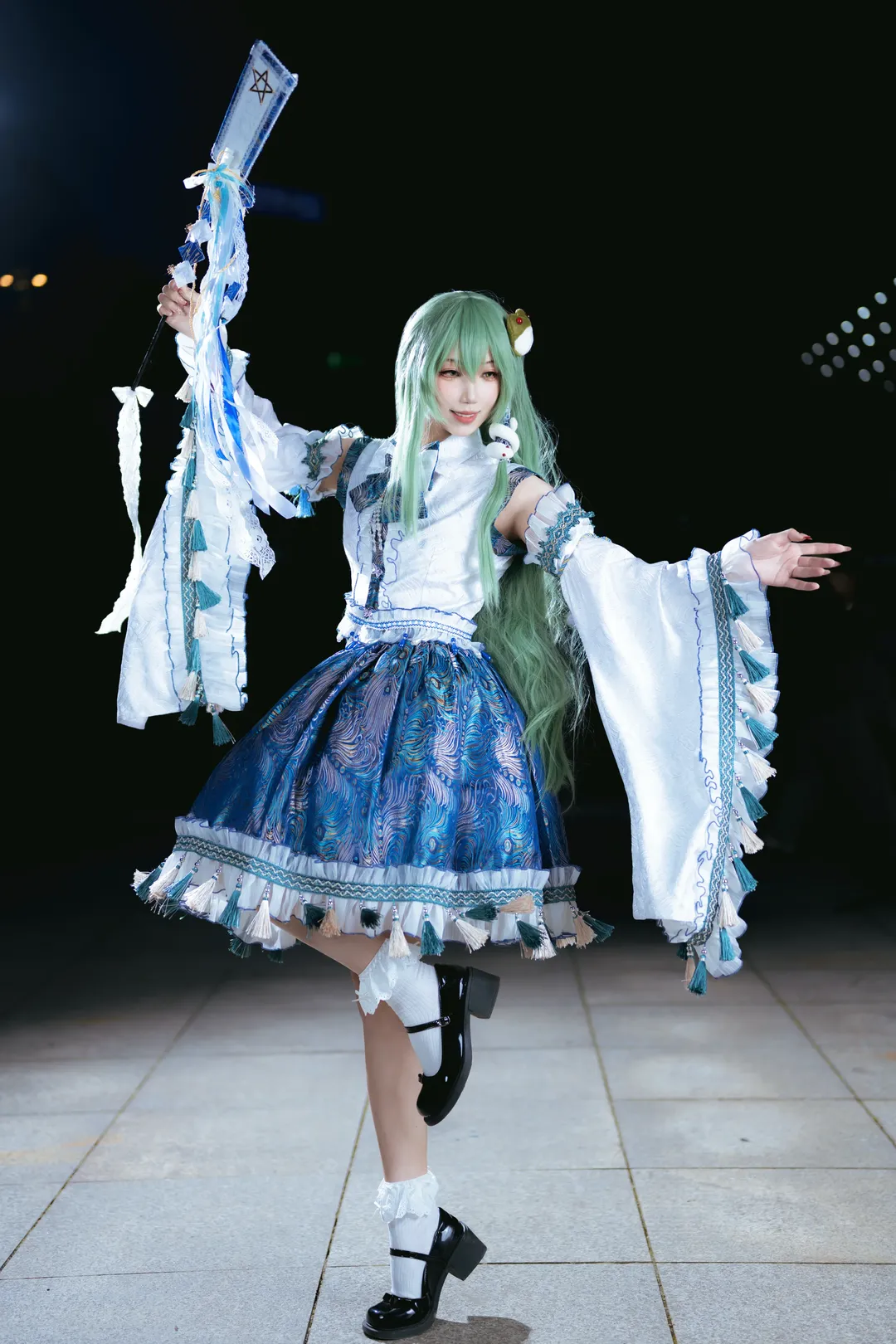 コスプレ, 東方Project, 東風谷早苗 コスプレ, 白ニーソコーデ, 成都OiOiアニメコンベンション