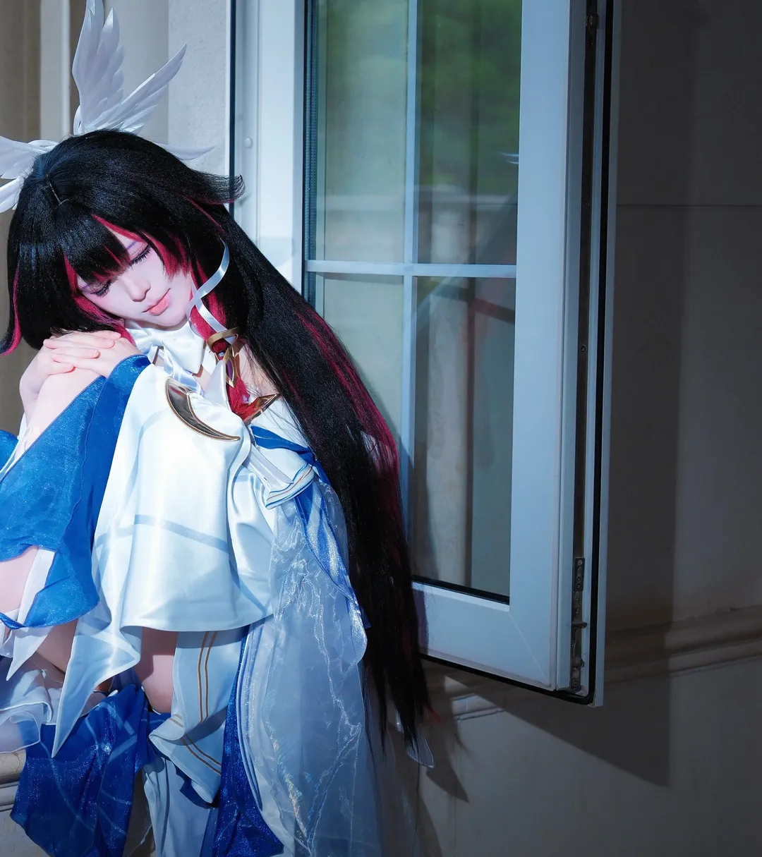 原神, 哥伦比娅cos, 二次元cosplay, 窗台摄影, 少女cos正片 - 第3张