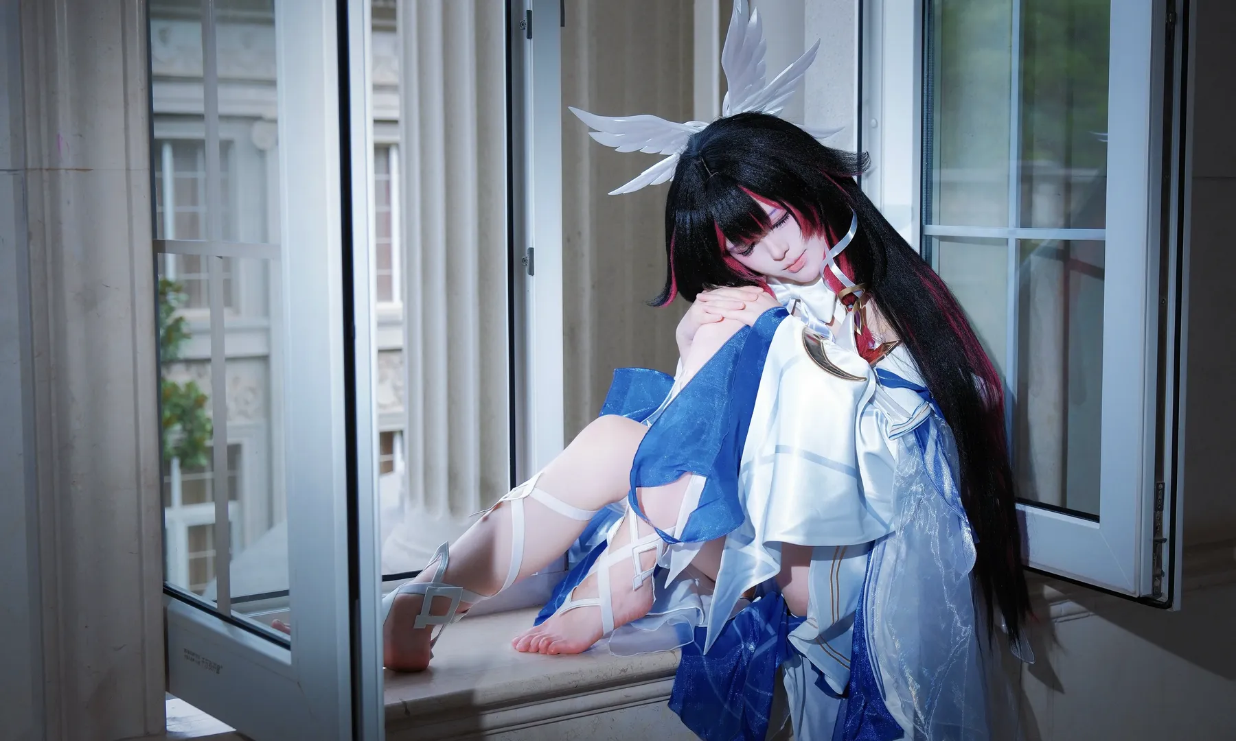 原神, 哥伦比娅cos, 二次元cosplay, 窗台摄影, 少女cos正片 - 第4张