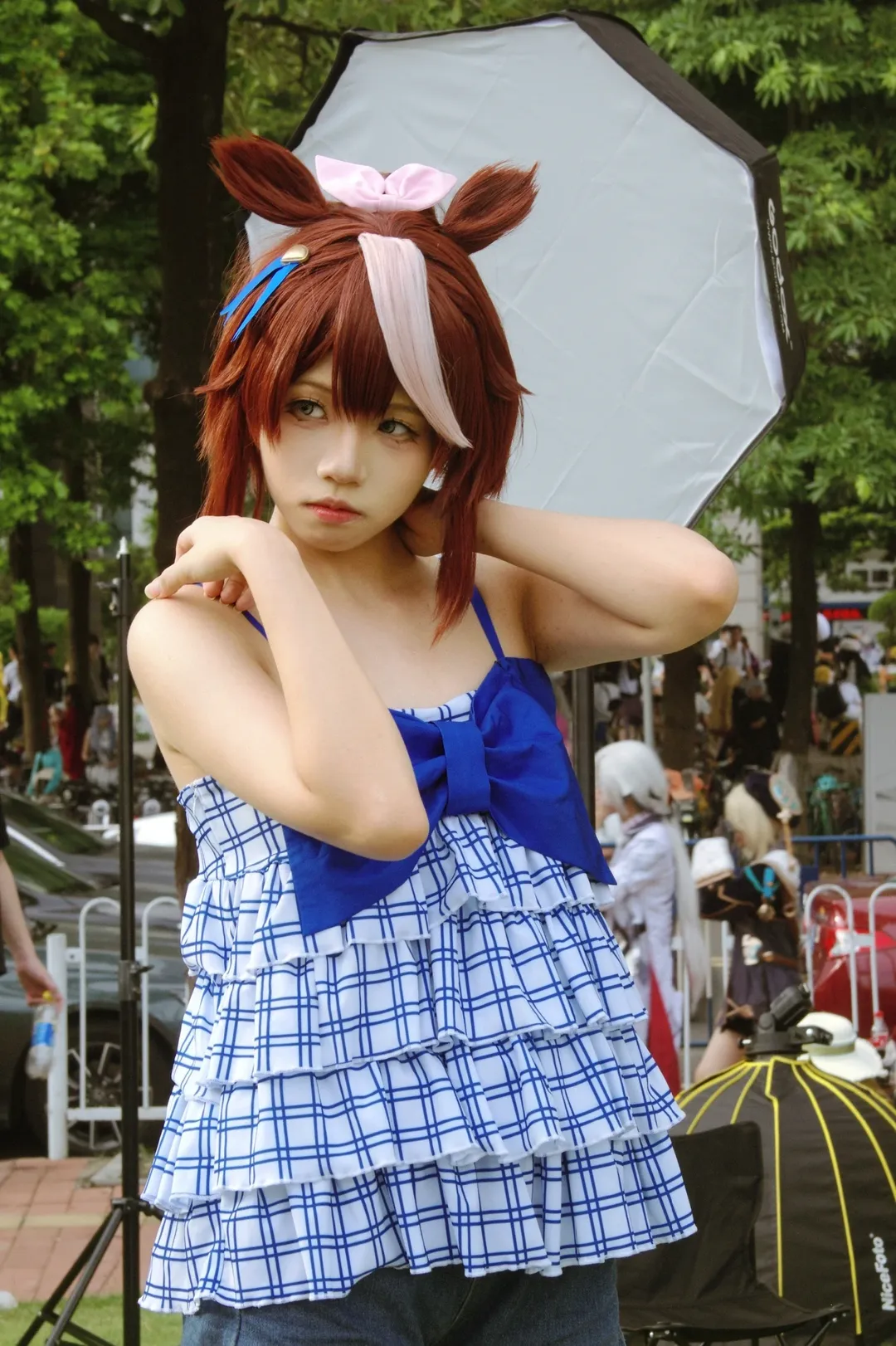 漫展返图, 户外拍摄, cosplay摄影, 赛马娘, 东海帝皇cos - 第2张