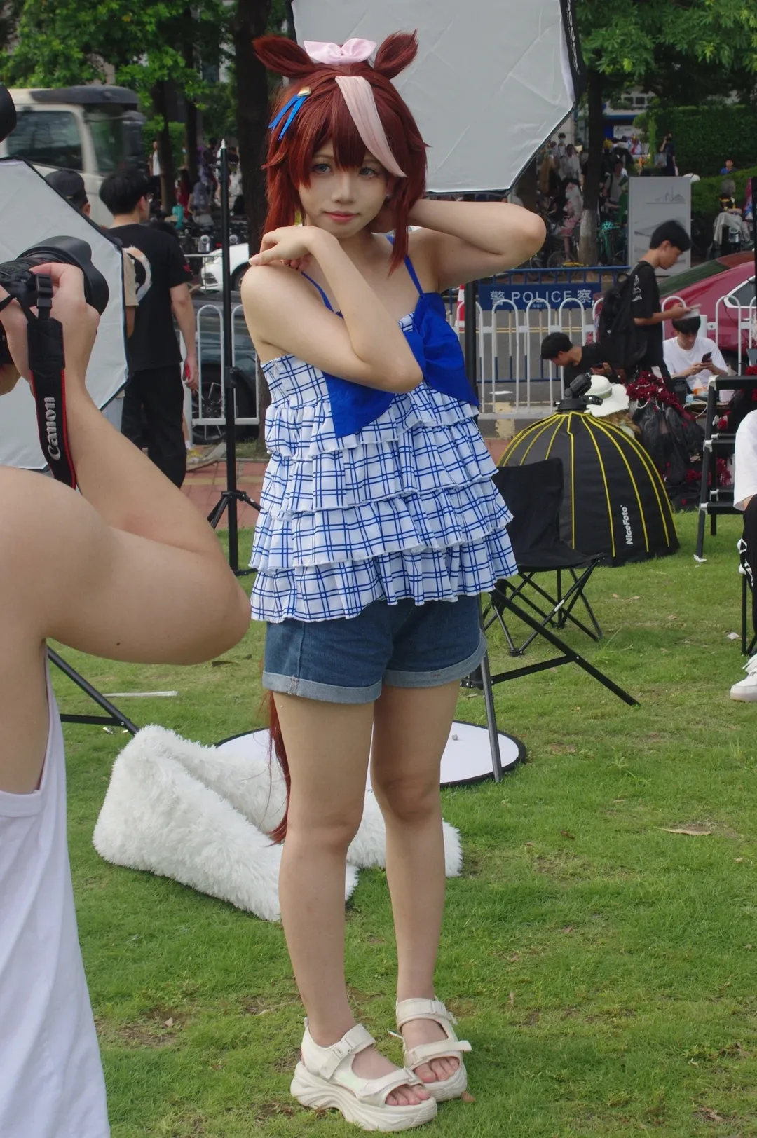漫展返图, 户外拍摄, cosplay摄影, 赛马娘, 东海帝皇cos