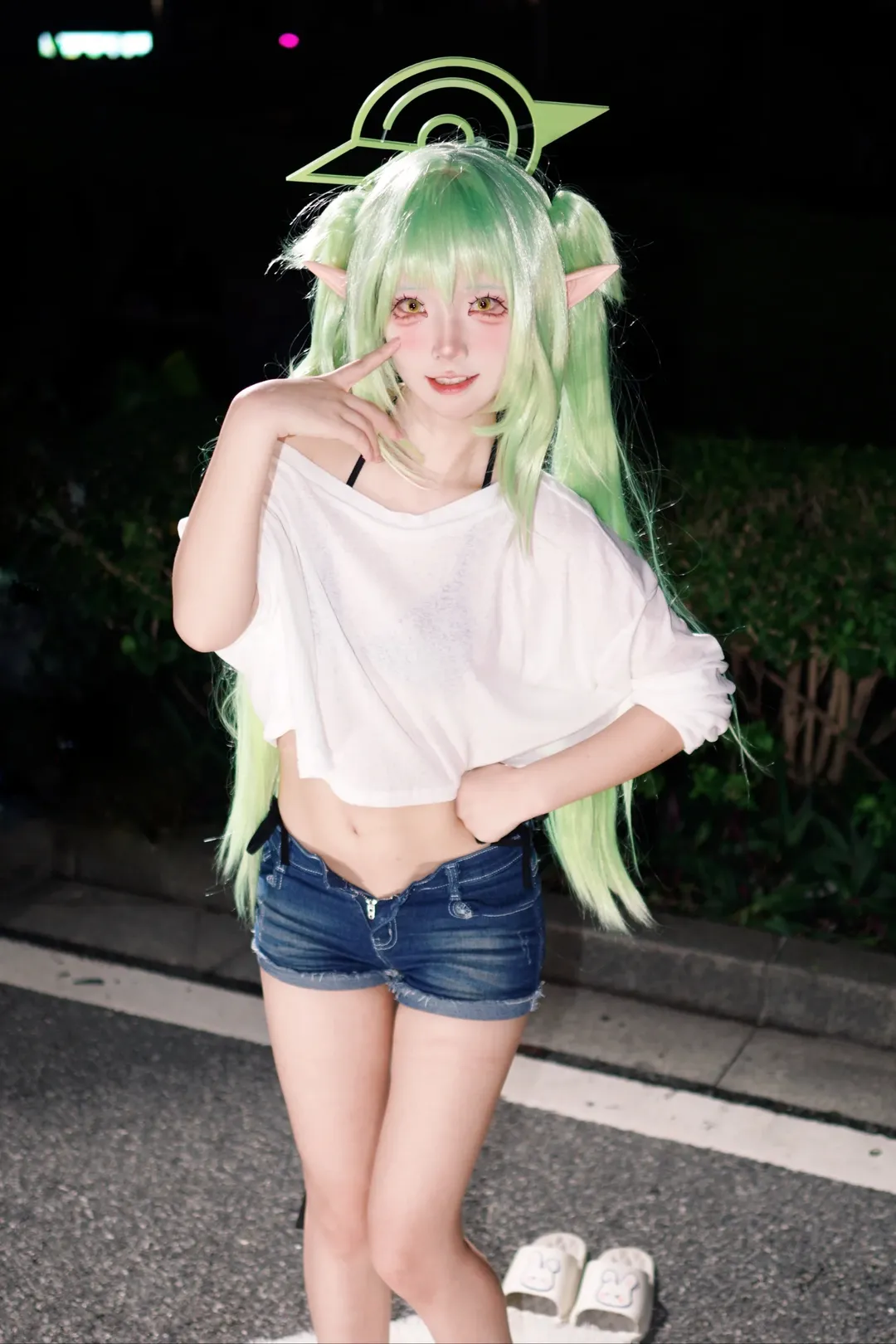 蔚蓝档案, 橘望cos, 夜拍cos, cicf漫展, 凤小宝 - 第1张