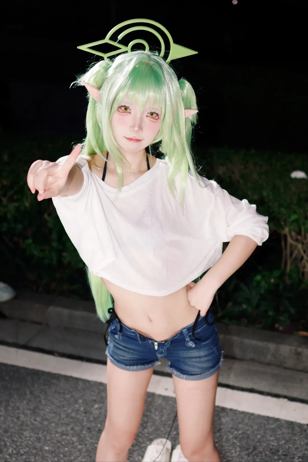 蔚蓝档案, 橘望cos, 夜拍cos, cicf漫展, 凤小宝