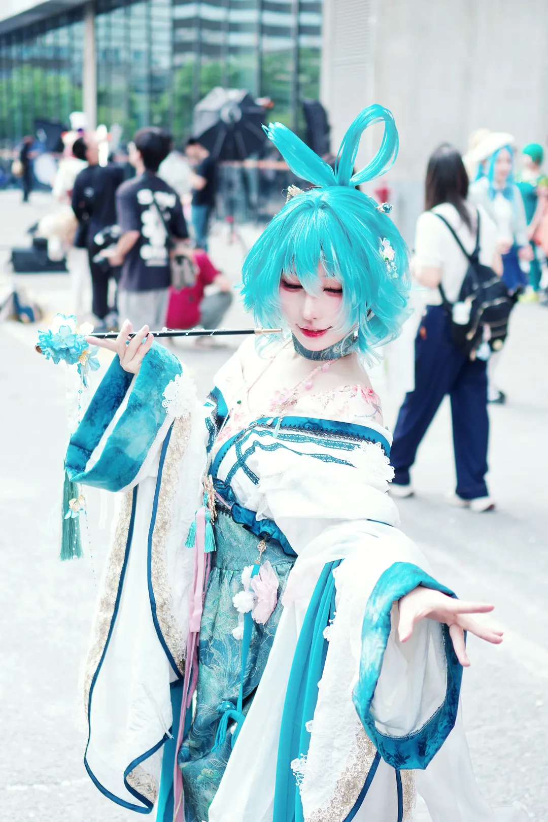 东方Project, 萤火虫漫展, 漫展场照, 霍青娥cos, 国风cosplay - 第2张