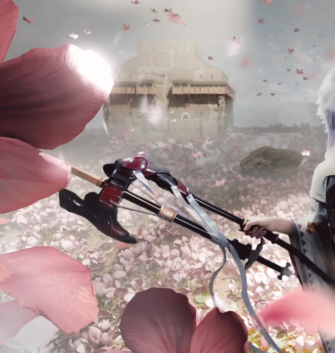 Firefly ACG Expo, FGO cosplay, Everdistant Utopia, White-haired battle bow, Flower sea post-processing - Image 2