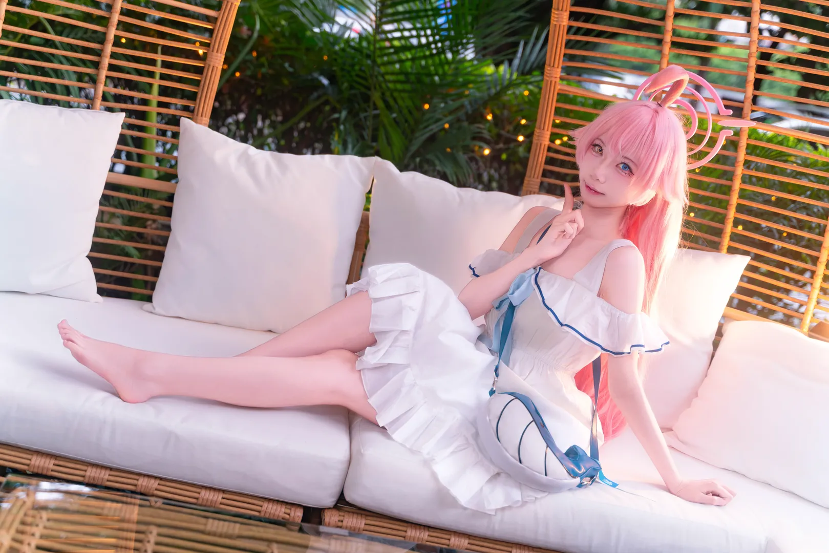 Anime-style photography, Blue Archive, Firefly ACG Expo, Takanashi Hoshino cosplay, Casual cosplay
