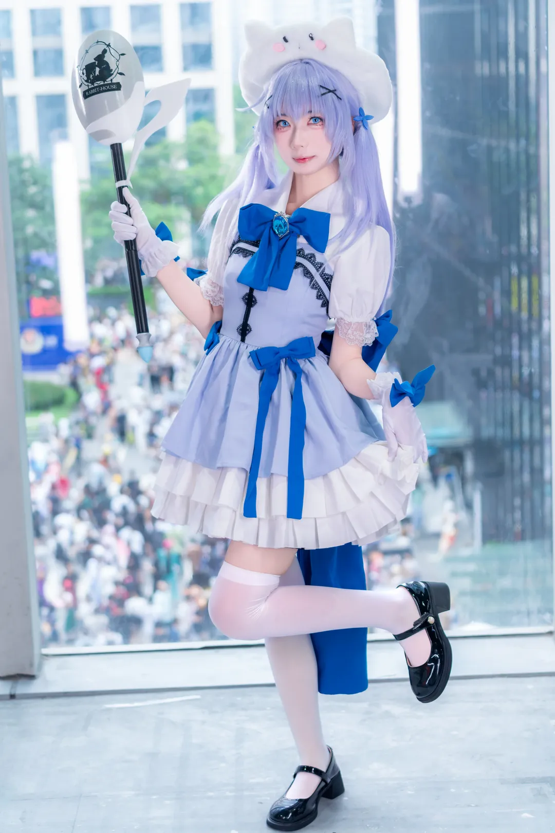 イベント写真, 二次元コスプレ, 香風智乃 コスプレ, ご注文はうさぎですか？, 白タイツコスプレ