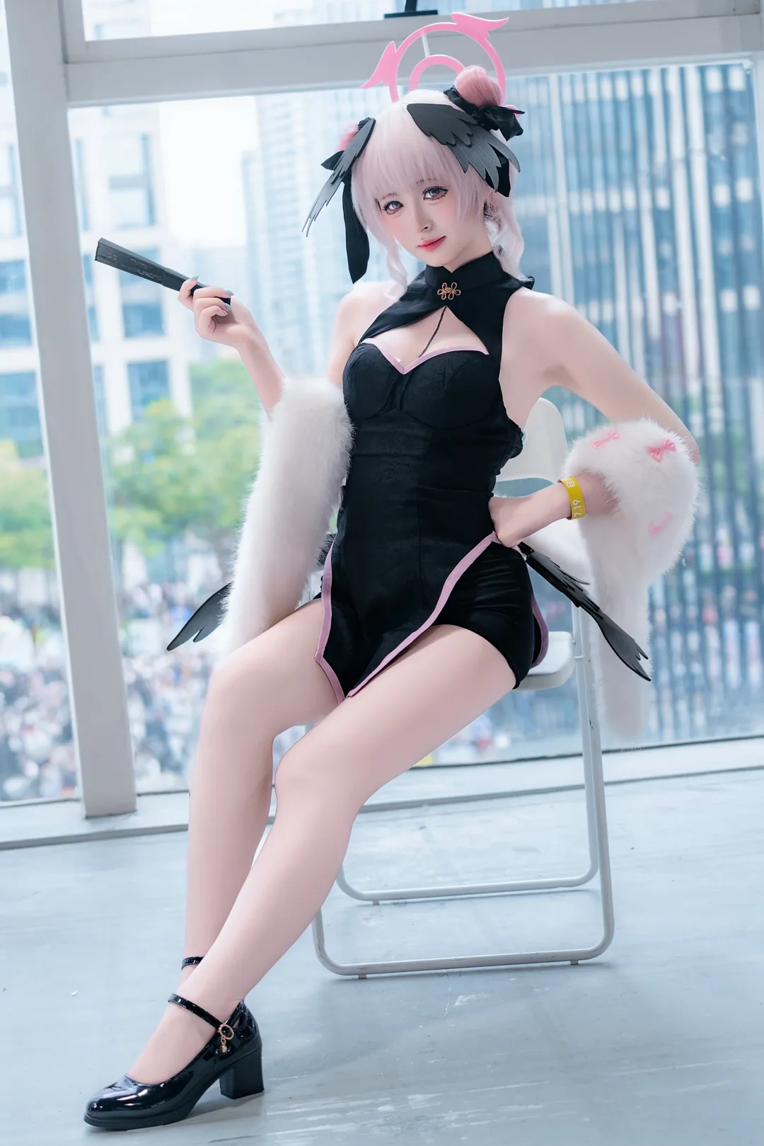 蔚蓝档案, 萤火虫漫展, 二次元cosplay, 下江小春cos, 旗袍cosplay