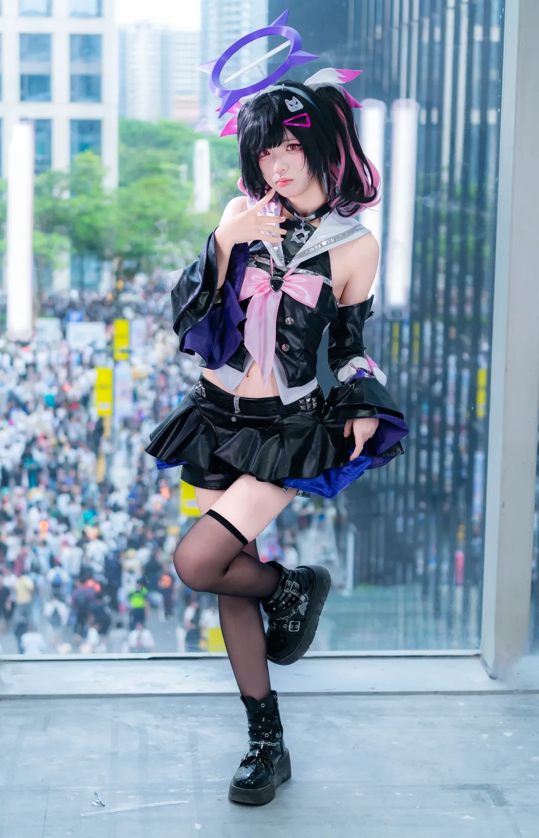 ゼンレスゾーンゼロ, ホタルACGエキスポ, 二次元コスプレ, 南宮羽コスプレ, 黒ストッキングコスプレ