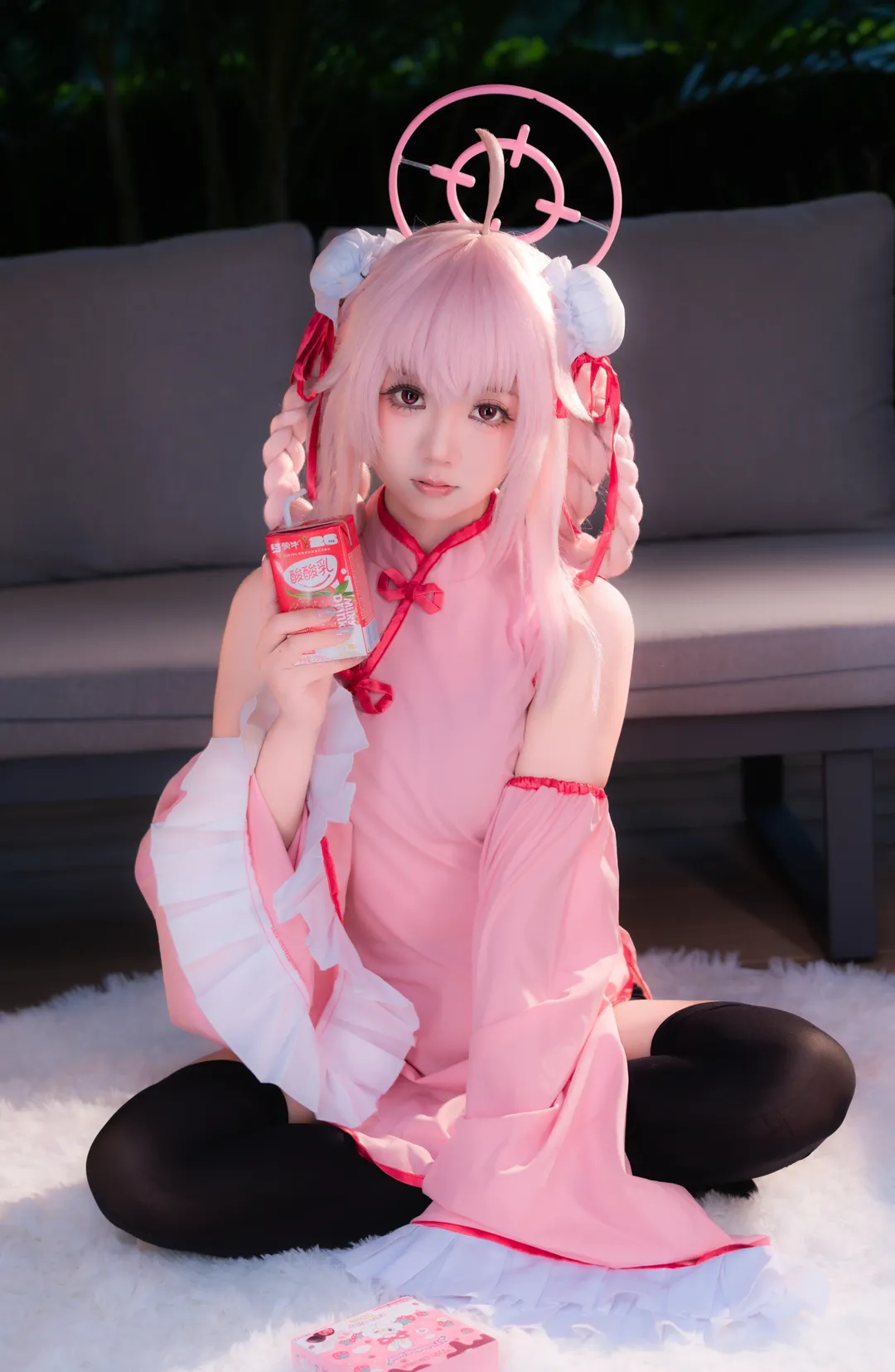 Blue Archive, Firefly ACG Expo, Anime cosplay, Yutori Natsu cosplay, Black tights outfit - Image 1