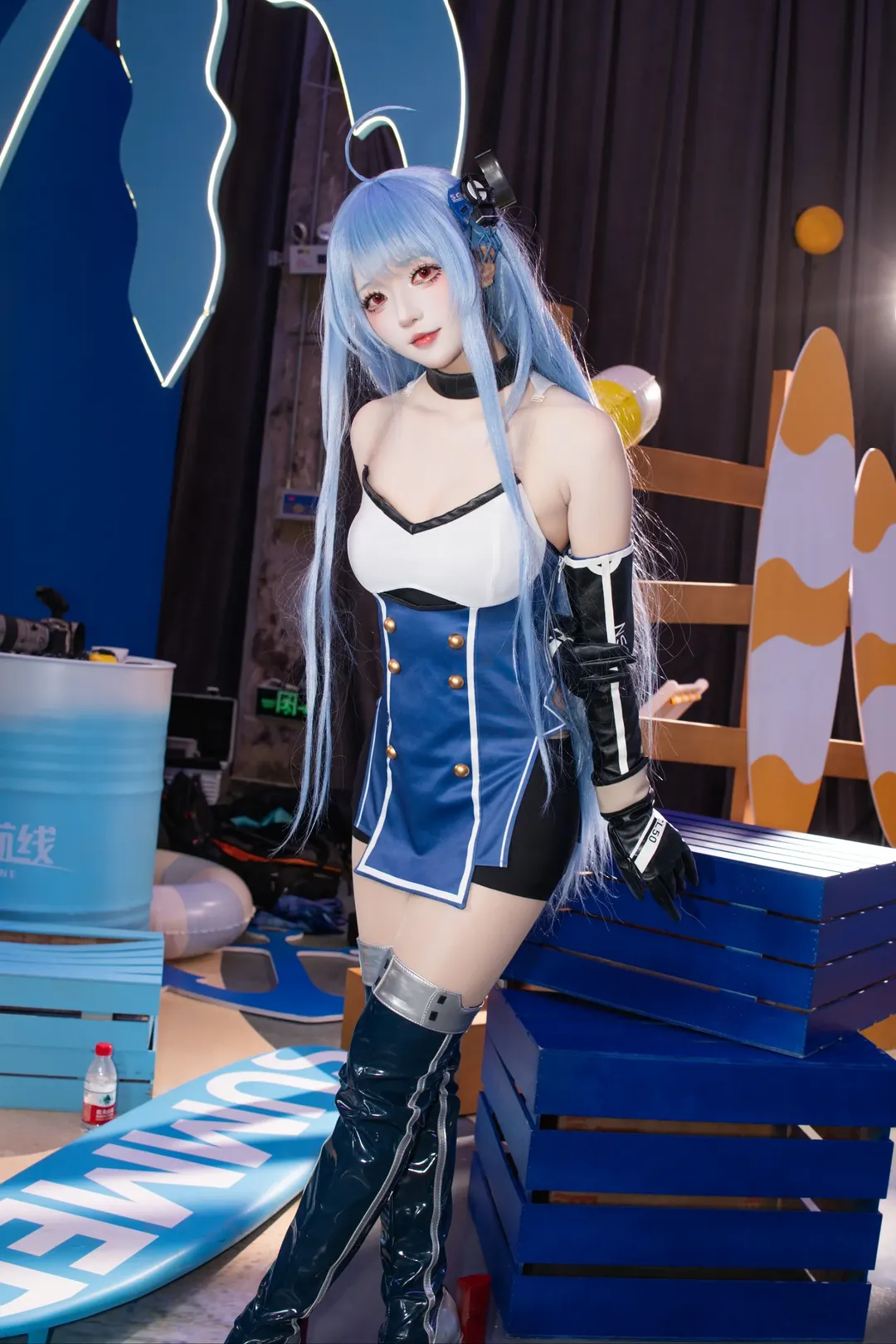 碧蓝航线, 漫展返图, 二次元cosplay, 丝袜穿搭, 海伦娜cos - 第1张