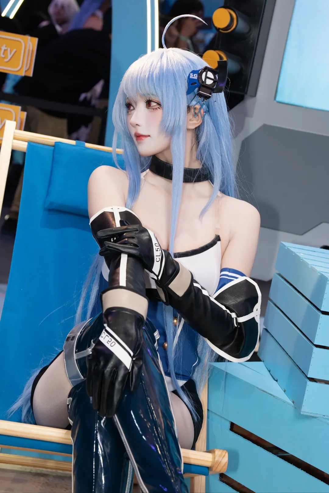 碧蓝航线, 漫展返图, 二次元cosplay, 丝袜穿搭, 海伦娜cos - 第3张