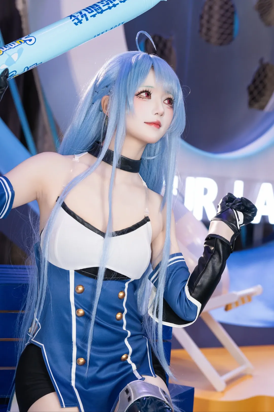碧蓝航线, 漫展返图, 二次元cosplay, 丝袜穿搭, 海伦娜cos - 第4张
