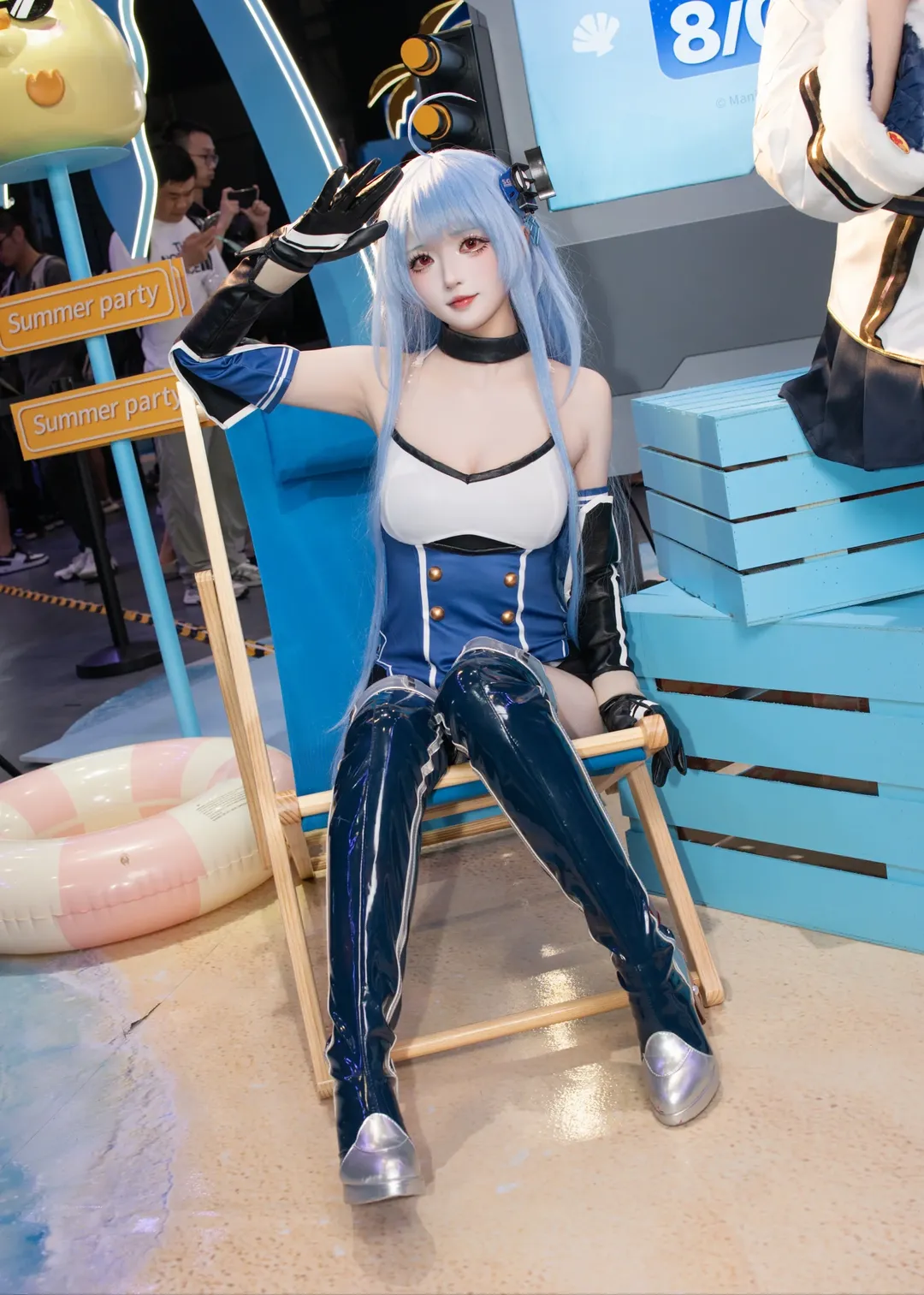 碧藍航線, 漫展返圖, 二次元cosplay, 絲襪穿搭, 海倫娜cos