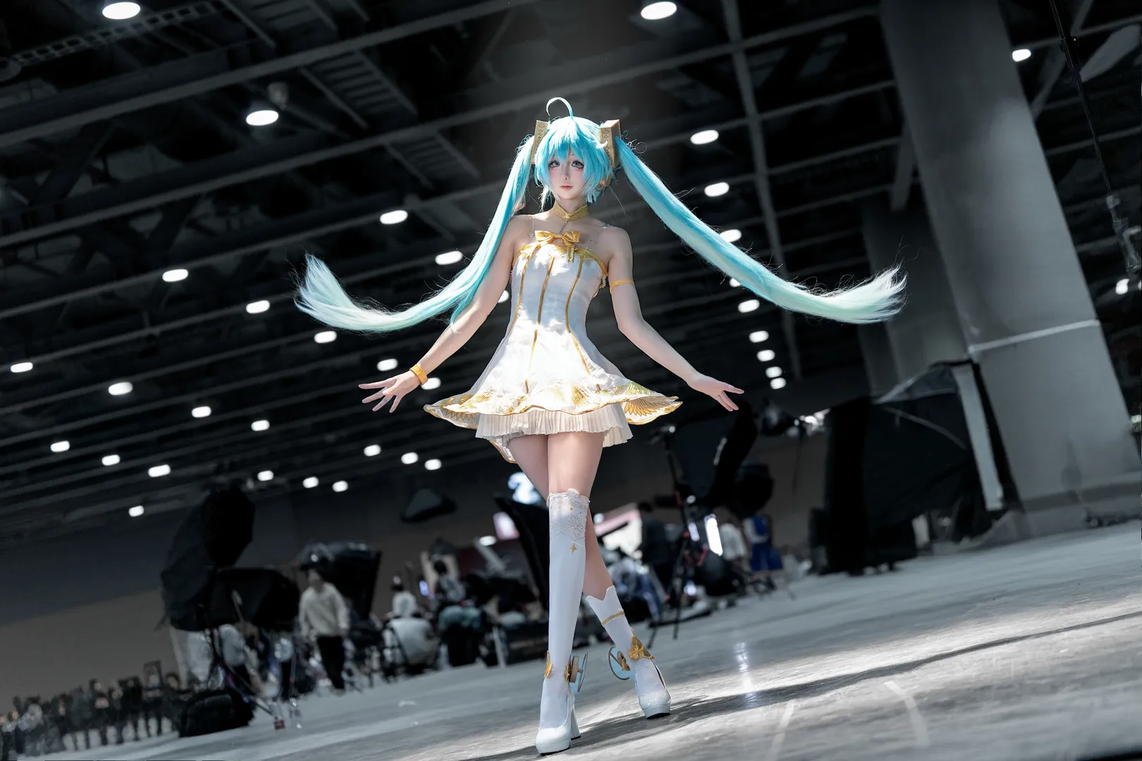 二次元, 漫展返圖, 初音未來, 初音未來cos, 白絲 - 第2張