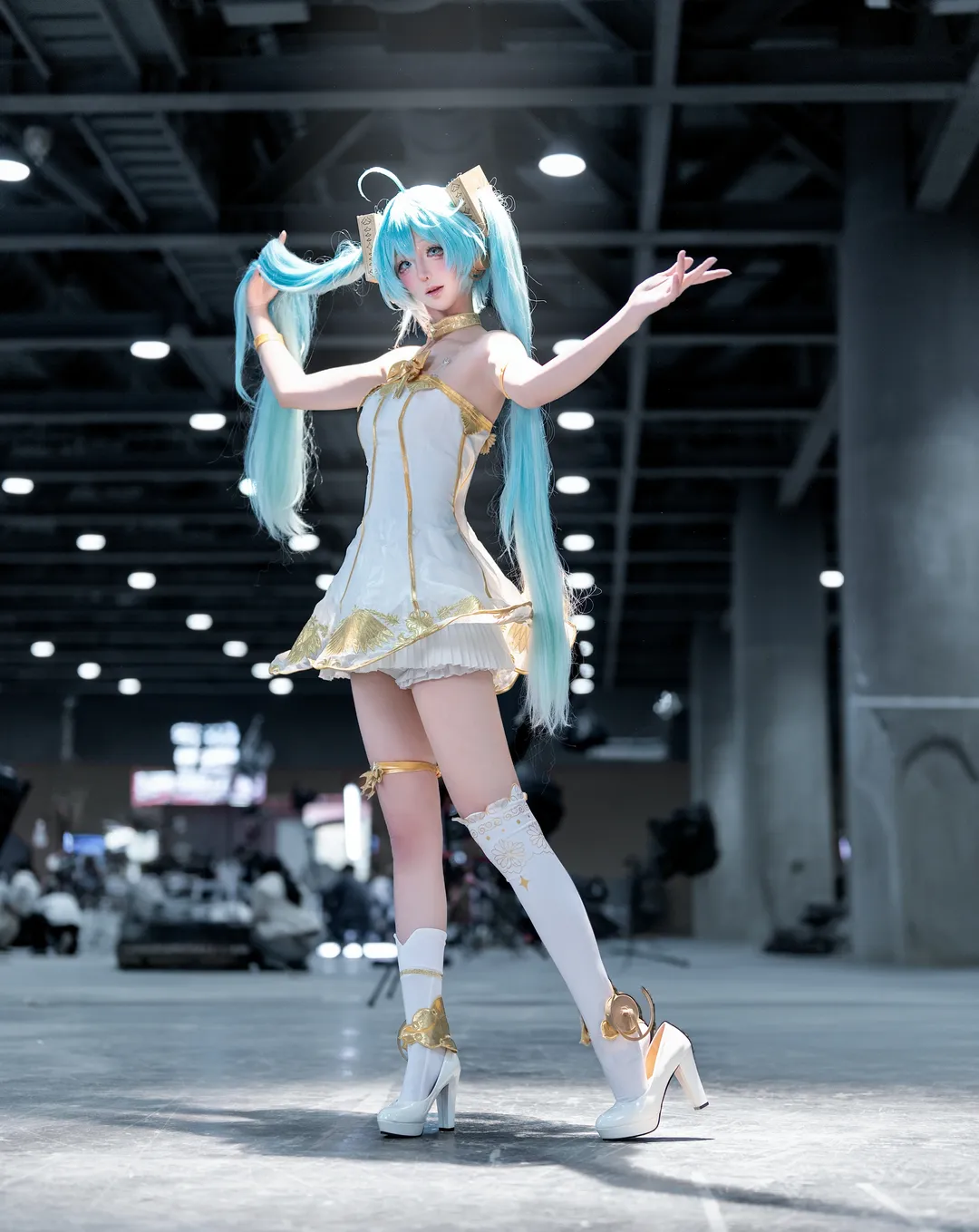 二次元, 漫展返圖, 初音未來, 初音未來cos, 白絲 - 第4張