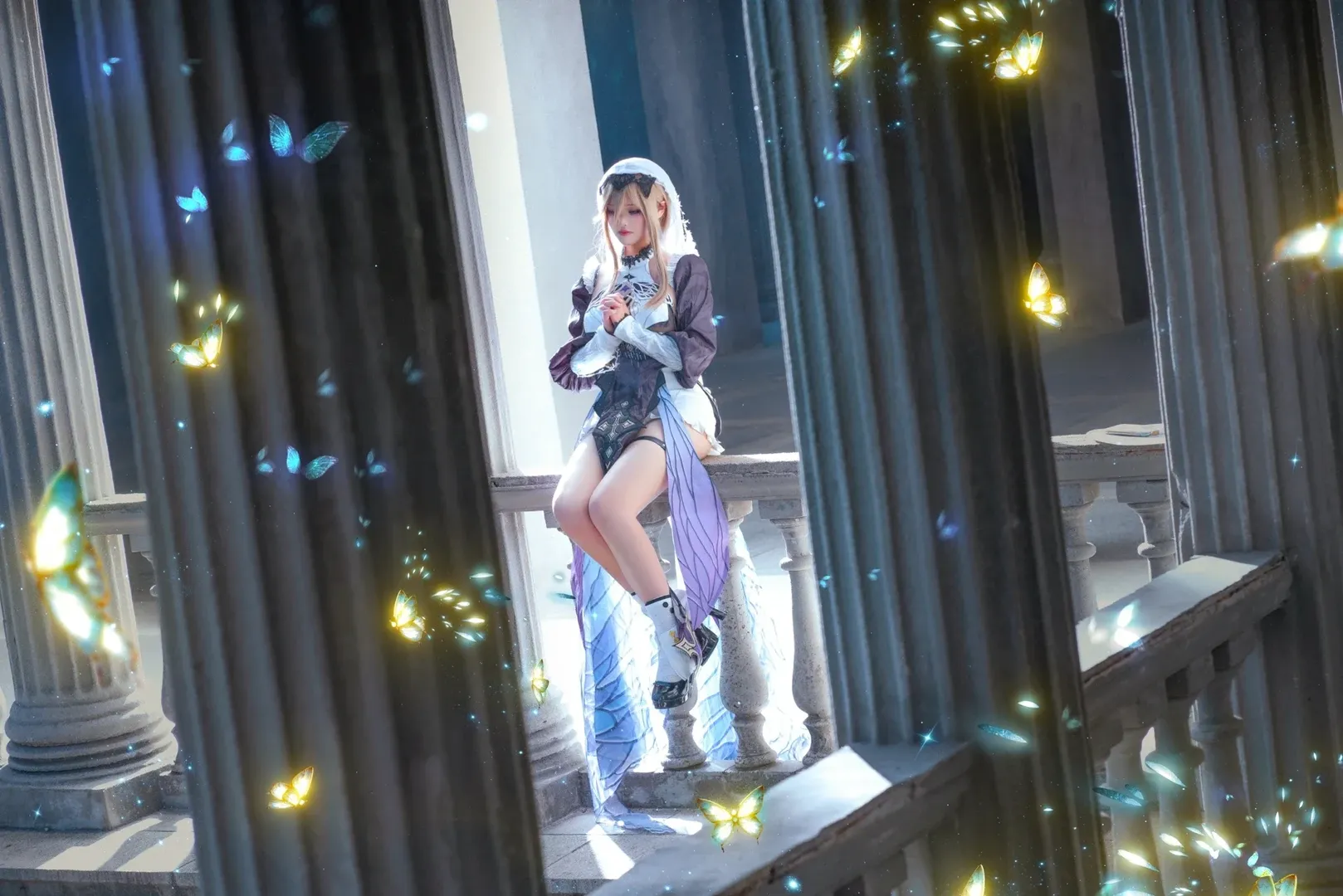 Anime-style photography, Honkai Impact 3rd, Group photo, Aponia cosplay, New cosplayer - Image 2