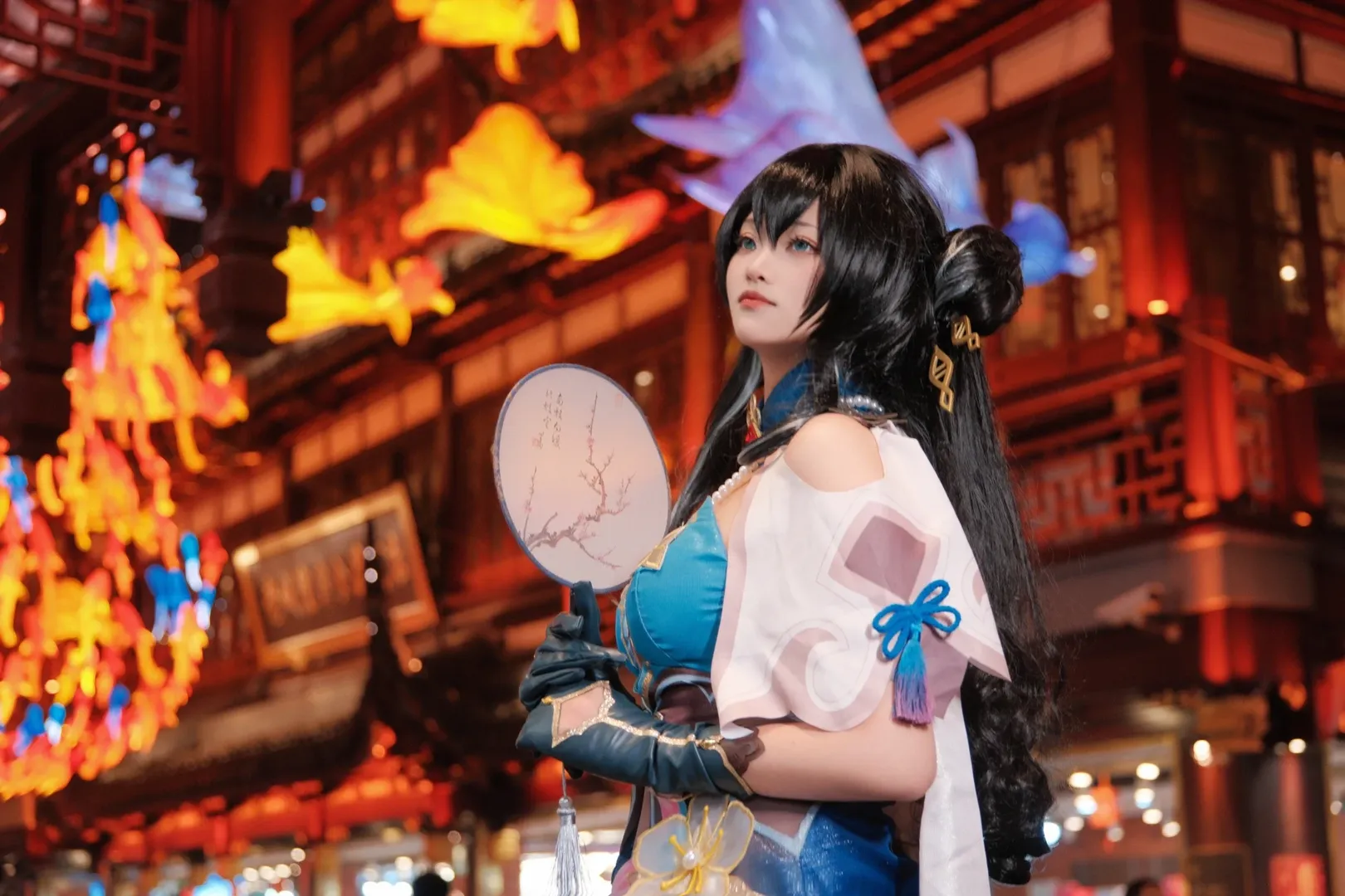 cosplay, Ancient style photography, Honkai: Star Rail, Ruan Mei cosplay, Yuyuan Lantern Festival