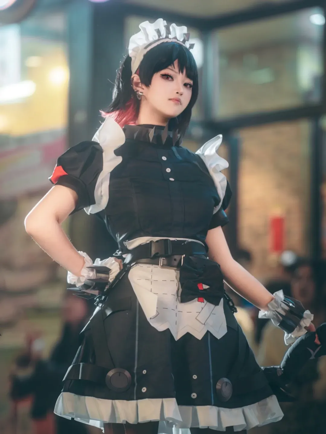 ゼンレスゾーンゼロ, エレン・ジョー コスプレ, サメちゃん, 黒ストッキングコスプレ, エレン・ジョーコスプレ - 2枚目