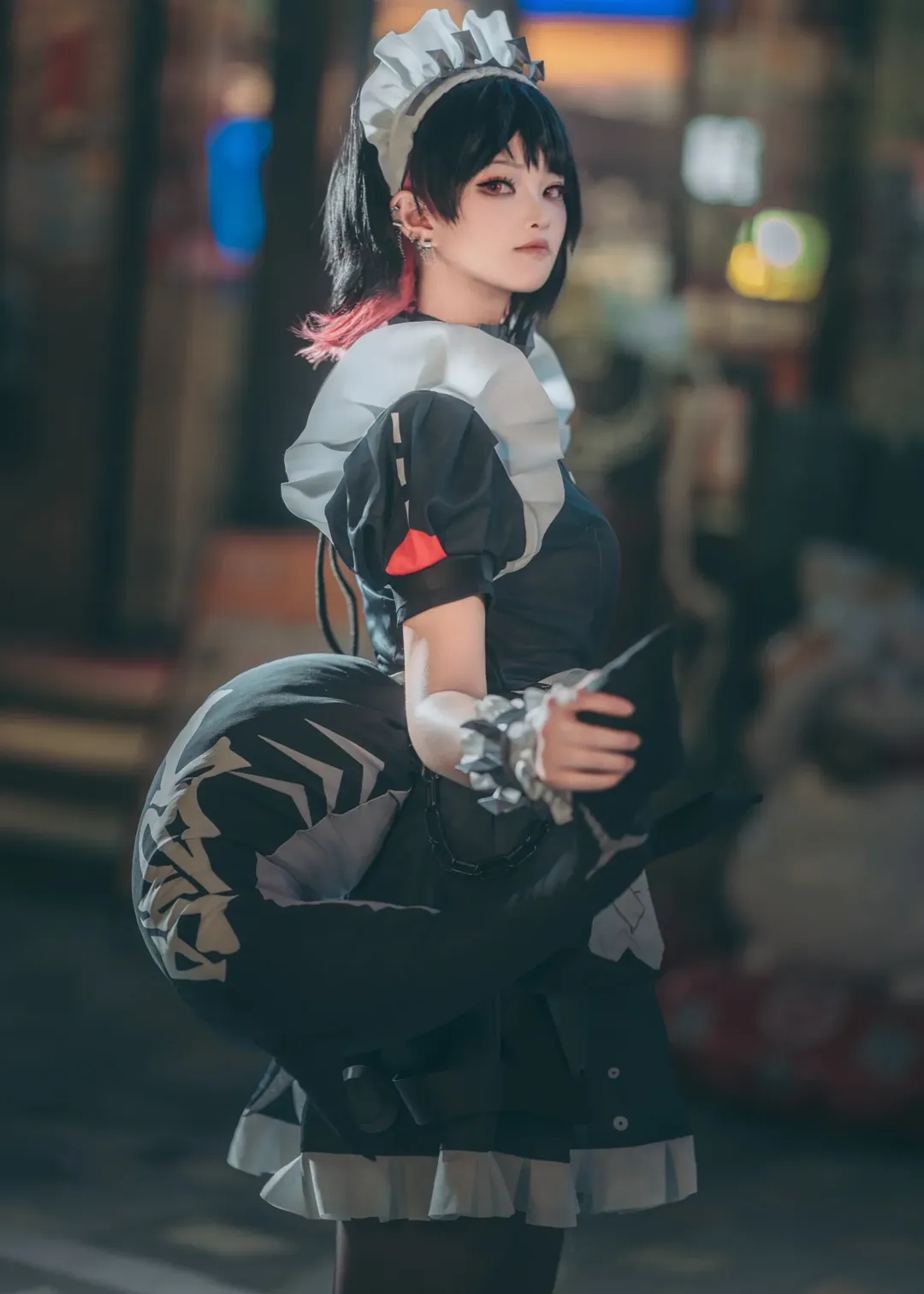 ゼンレスゾーンゼロ, エレン・ジョー コスプレ, サメちゃん, 黒ストッキングコスプレ, エレン・ジョーコスプレ - 5枚目