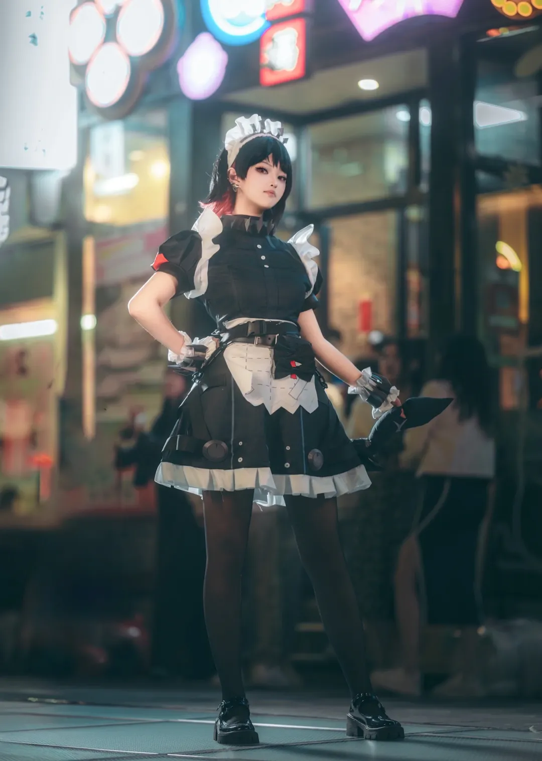绝区零, cosplay, 艾莲乔cos, 鲨鱼妹cos, 黑丝