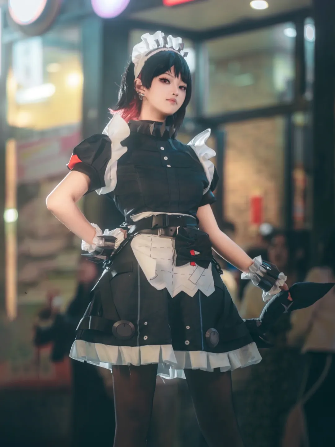 绝区零, cosplay, 艾莲乔cos, 鲨鱼妹cos, 黑丝 - 第4张