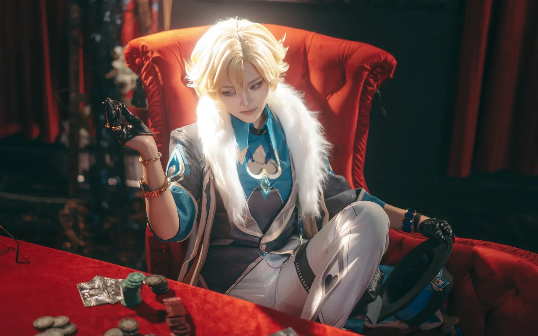 崩坏星穹铁道, 上海约拍, cosplay摄影, 黑丝穿搭, 砂金cos - 第5张