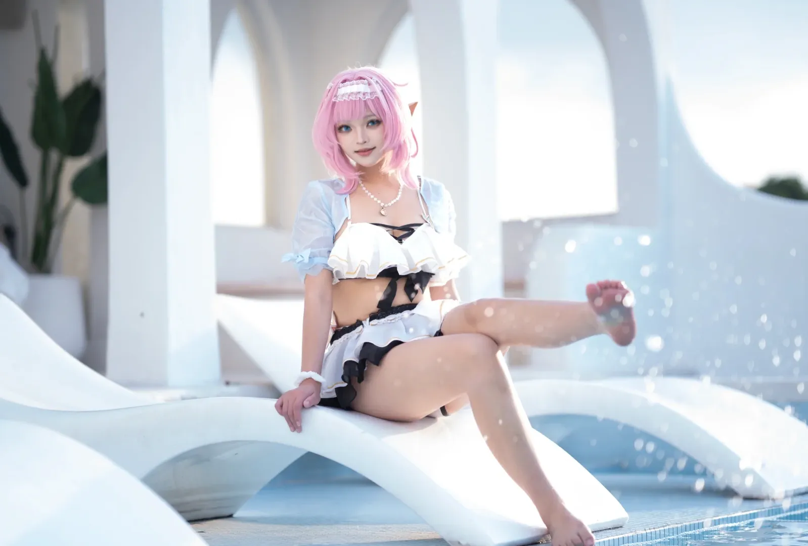 Elysia Cosplay, Honkai Impact 3rd, Shanghai photoshoot booking, Elysia swimsuit, Cosplay swimsuit - Image 2