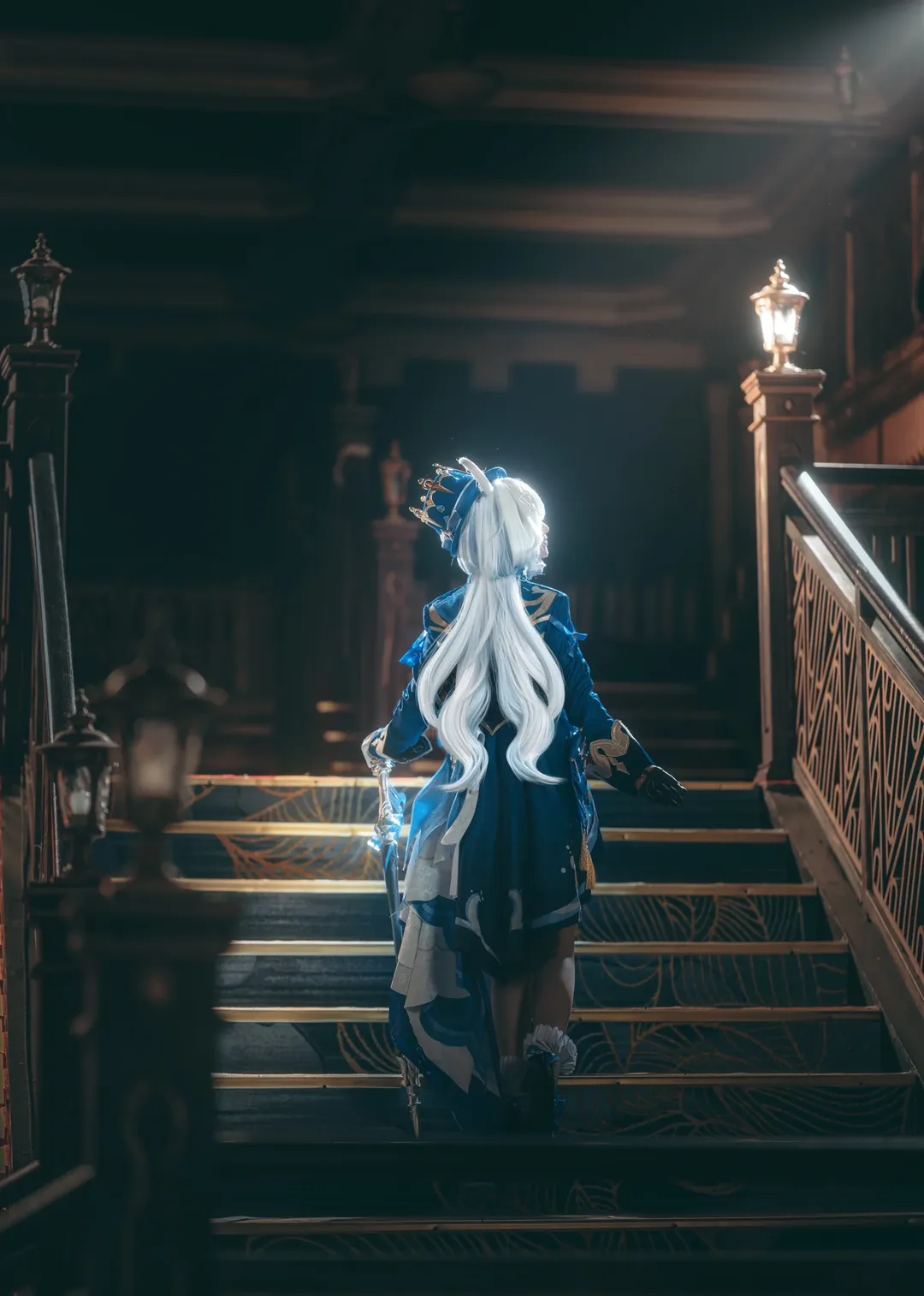 二次元, 原神, 芙宁娜cos, cosplay摄影, 丝袜 - 第3张