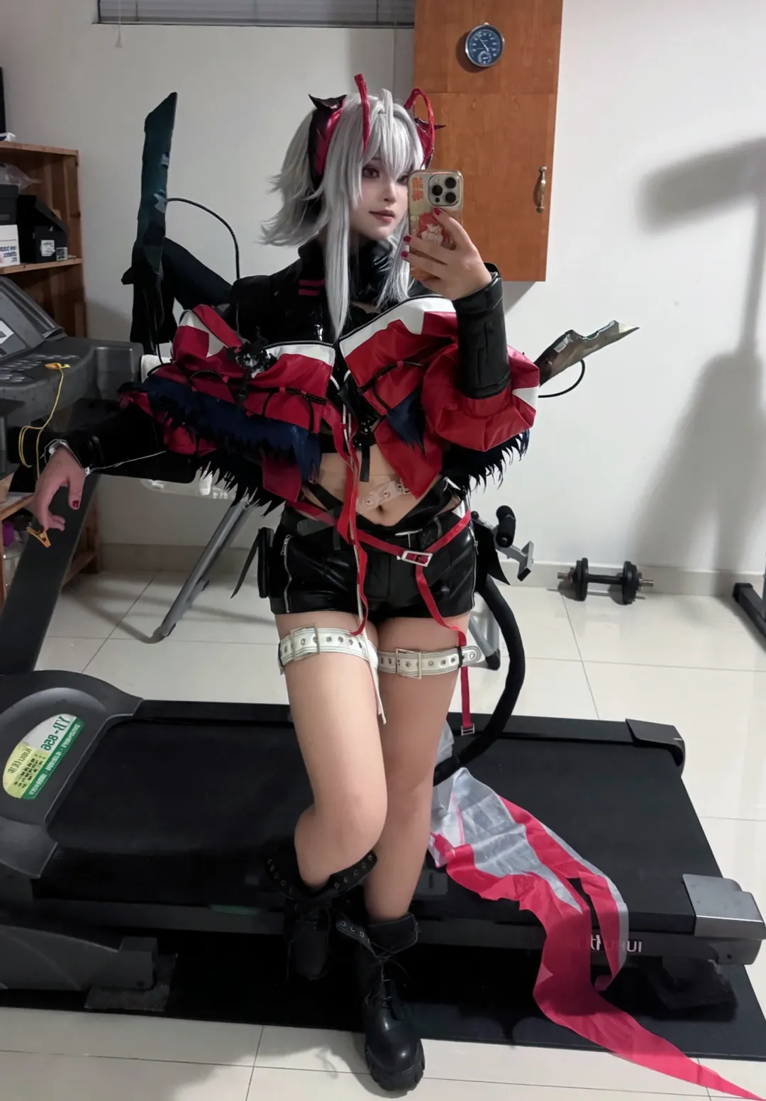 明日方舟, 维什戴尔cos, cos试衣, cosplay穿搭, 白毛cos