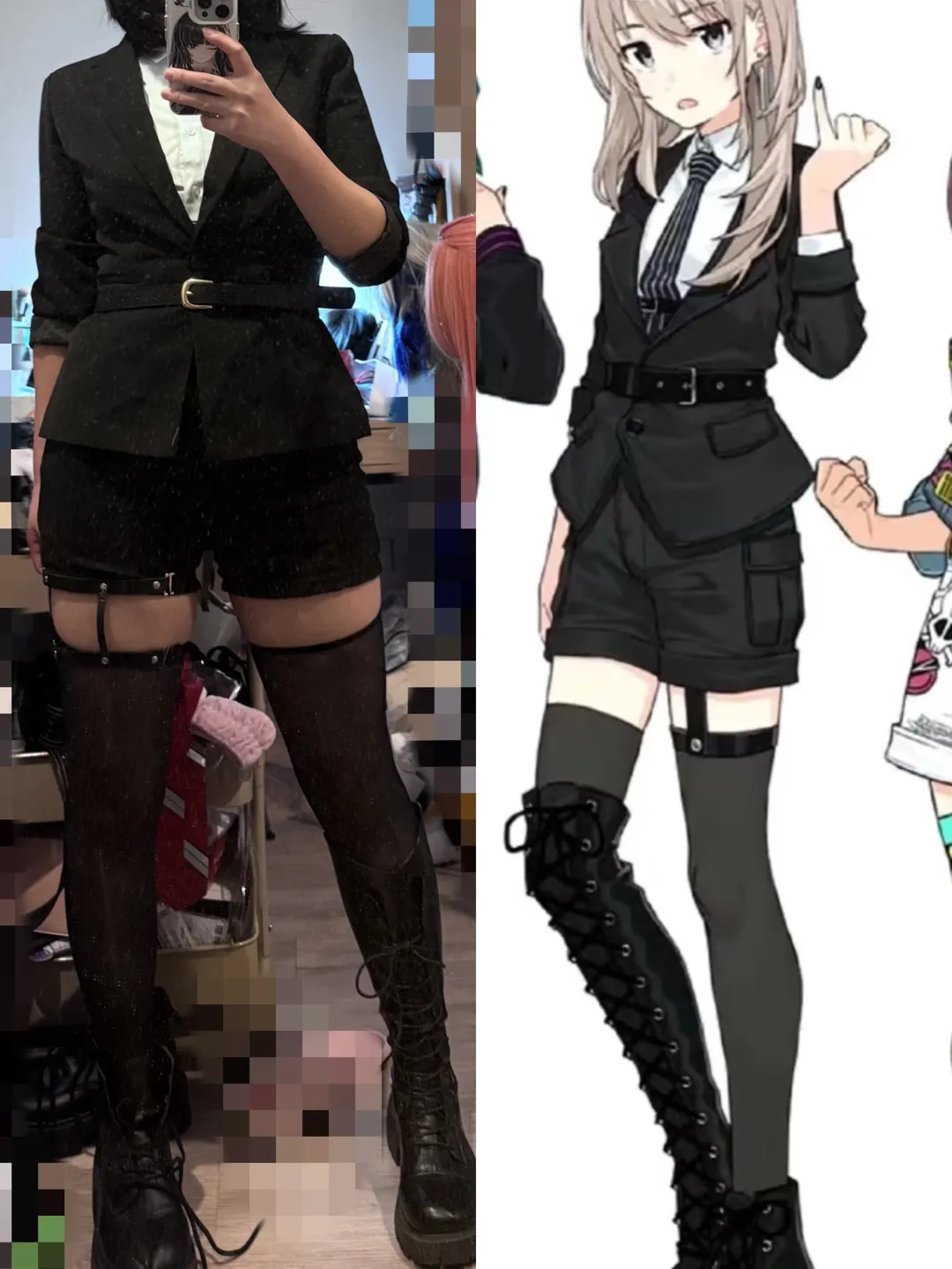 Kawaragi Momoka cosplay, Girl band, Girls Band Cry, Cosplay styling, Mix-and-match tips