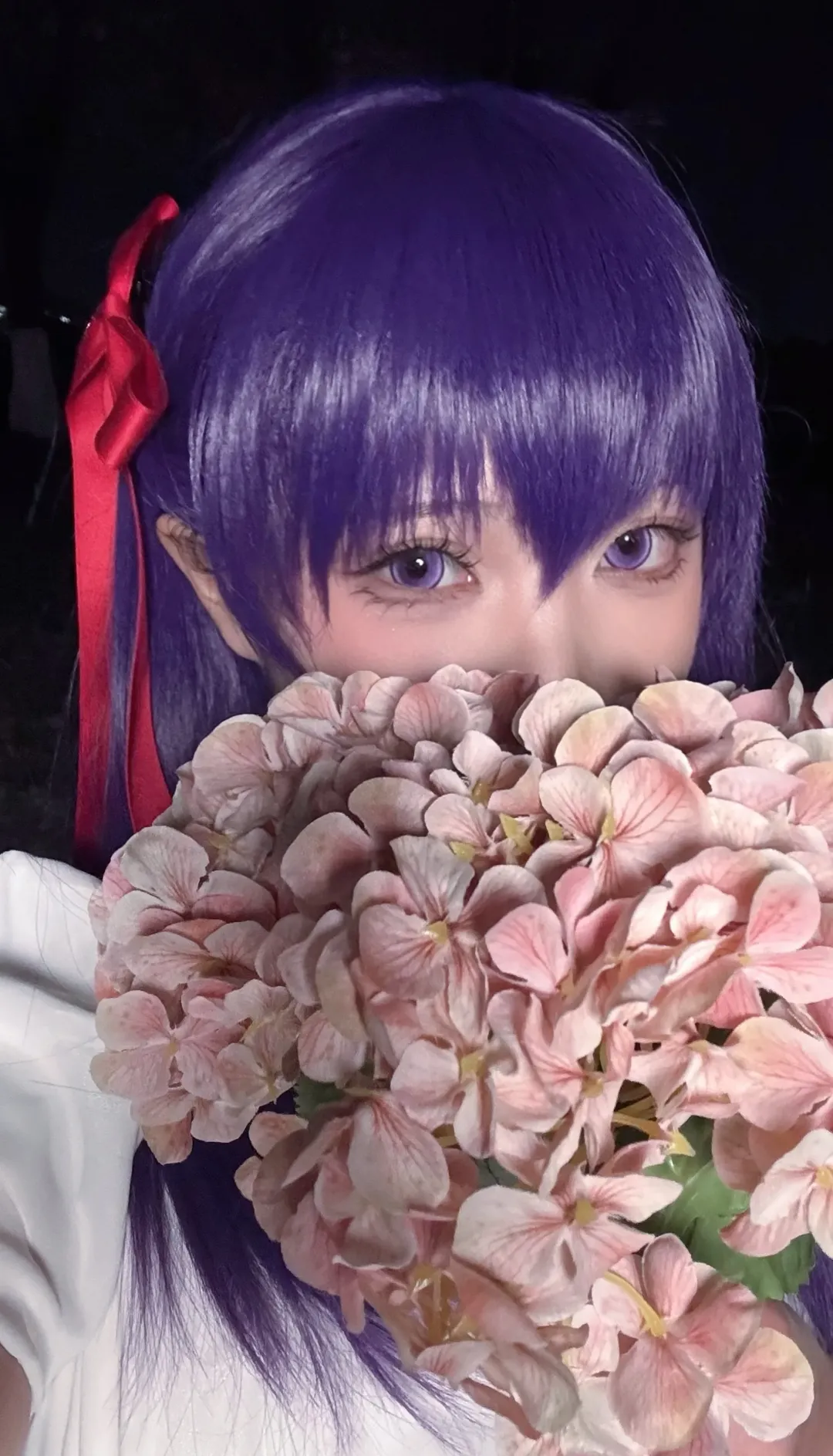 間桐桜 コスプレ, エルフ耳, コスプレ撮影, 夜桜撮影, Fate/stay night [Heaven's Feel]