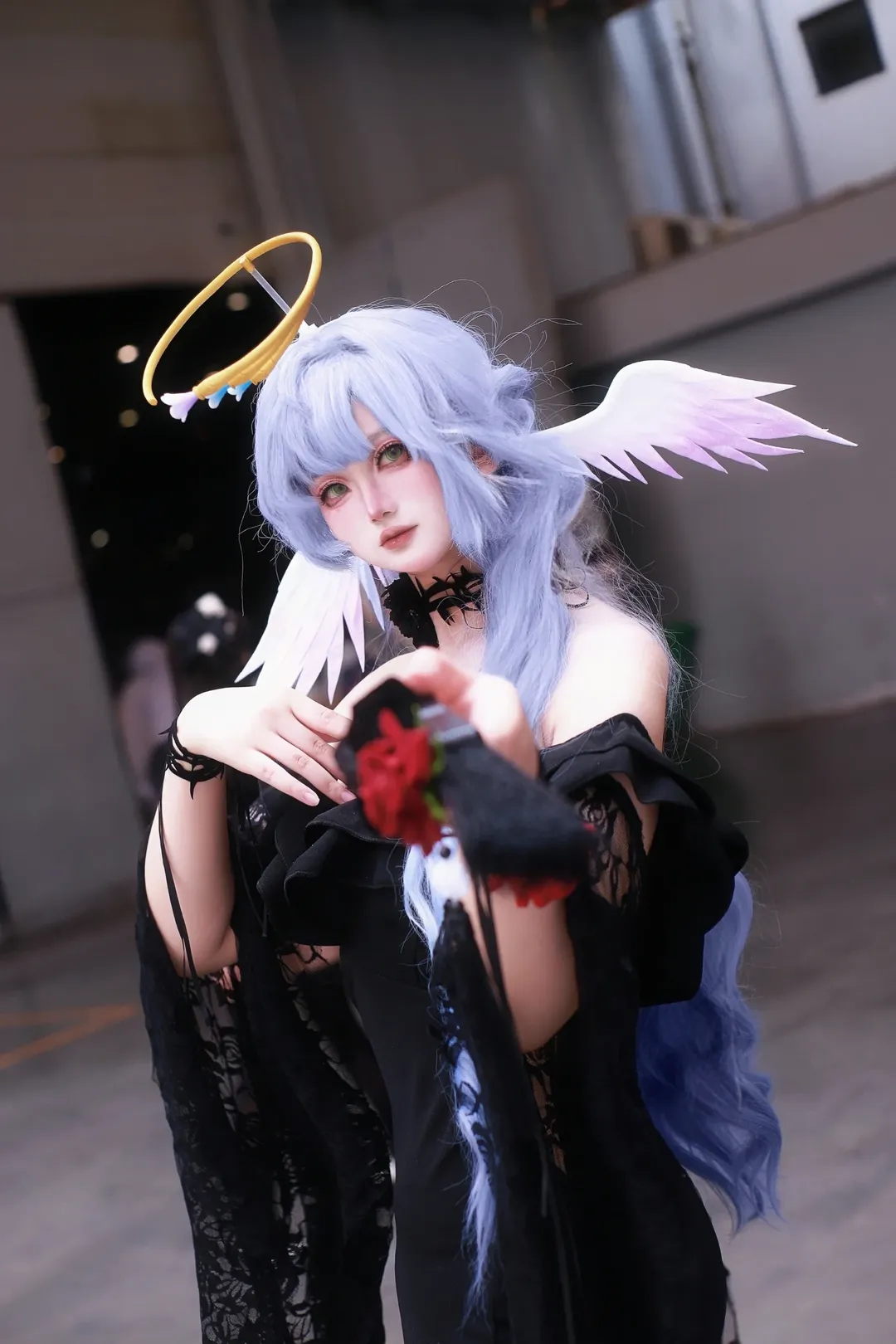 崩壊：スターレイル, ロビン コスプレ, イベント撮影, コスプレイベント写真, 黒ドレスのオリジナルデザイン - 1枚目