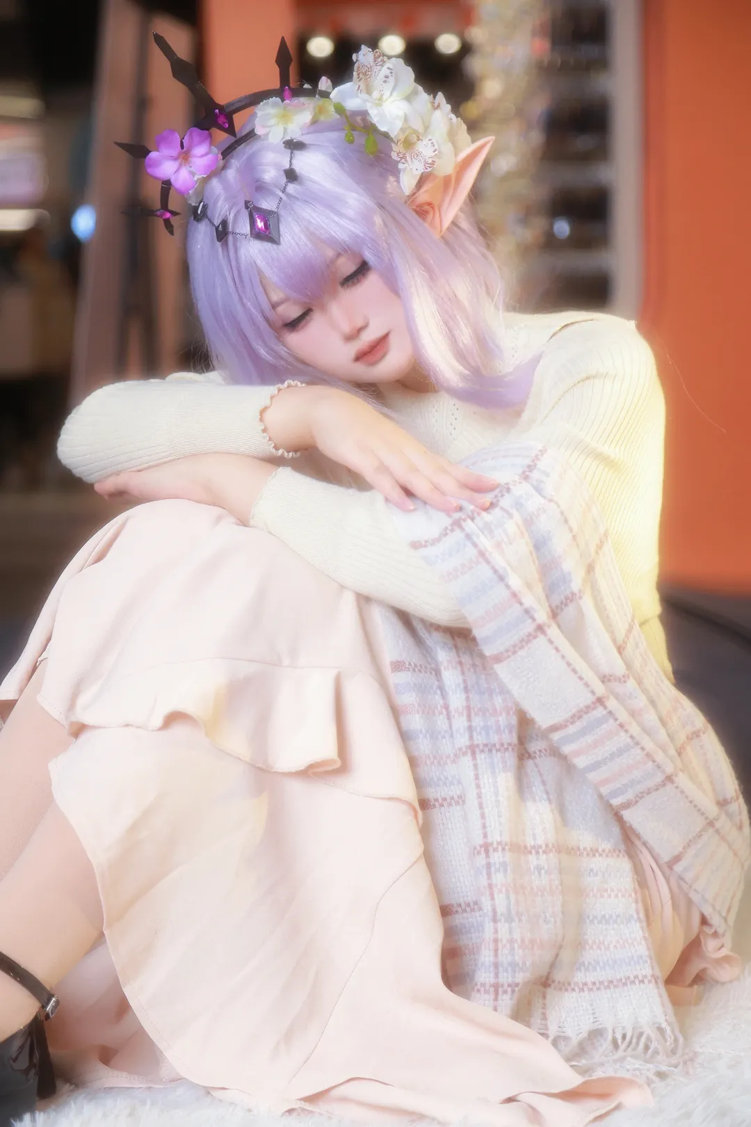 cosplay, Honkai: Star Rail, Headcanon / Original setting, Castorice cosplay, Elf ears