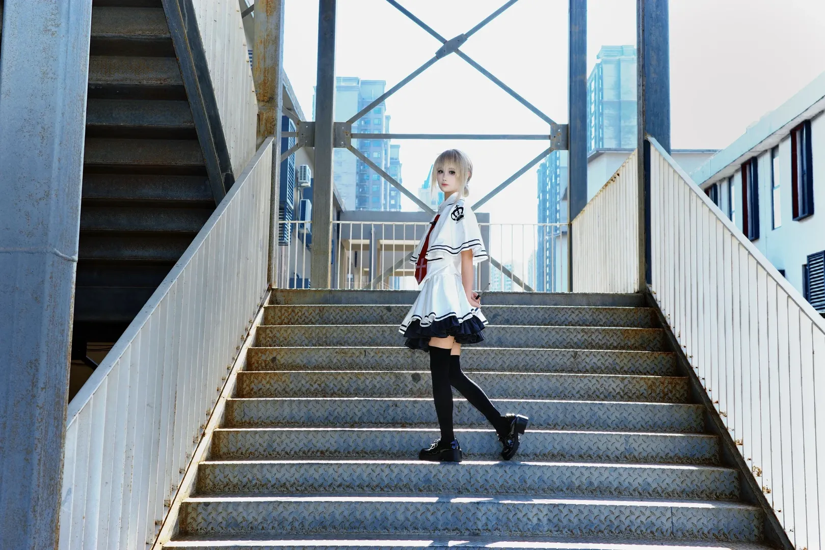 アウトドア撮影, 素晴らしき日々 ～不連続存在～, 金髪ツインテール, 橘希実香コスプレ, 素晴らしき日々 ～不連続存在～ - 2枚目